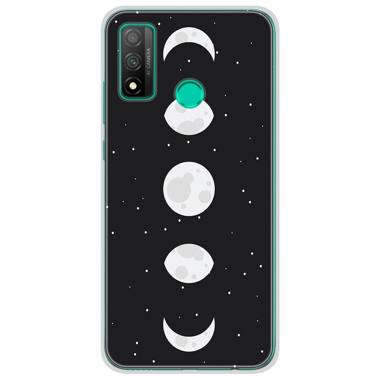 1001 Coques Coque silicone gel Huawei P Smart 2020 motif Phase de Lune - Coque telephone 1001Coques