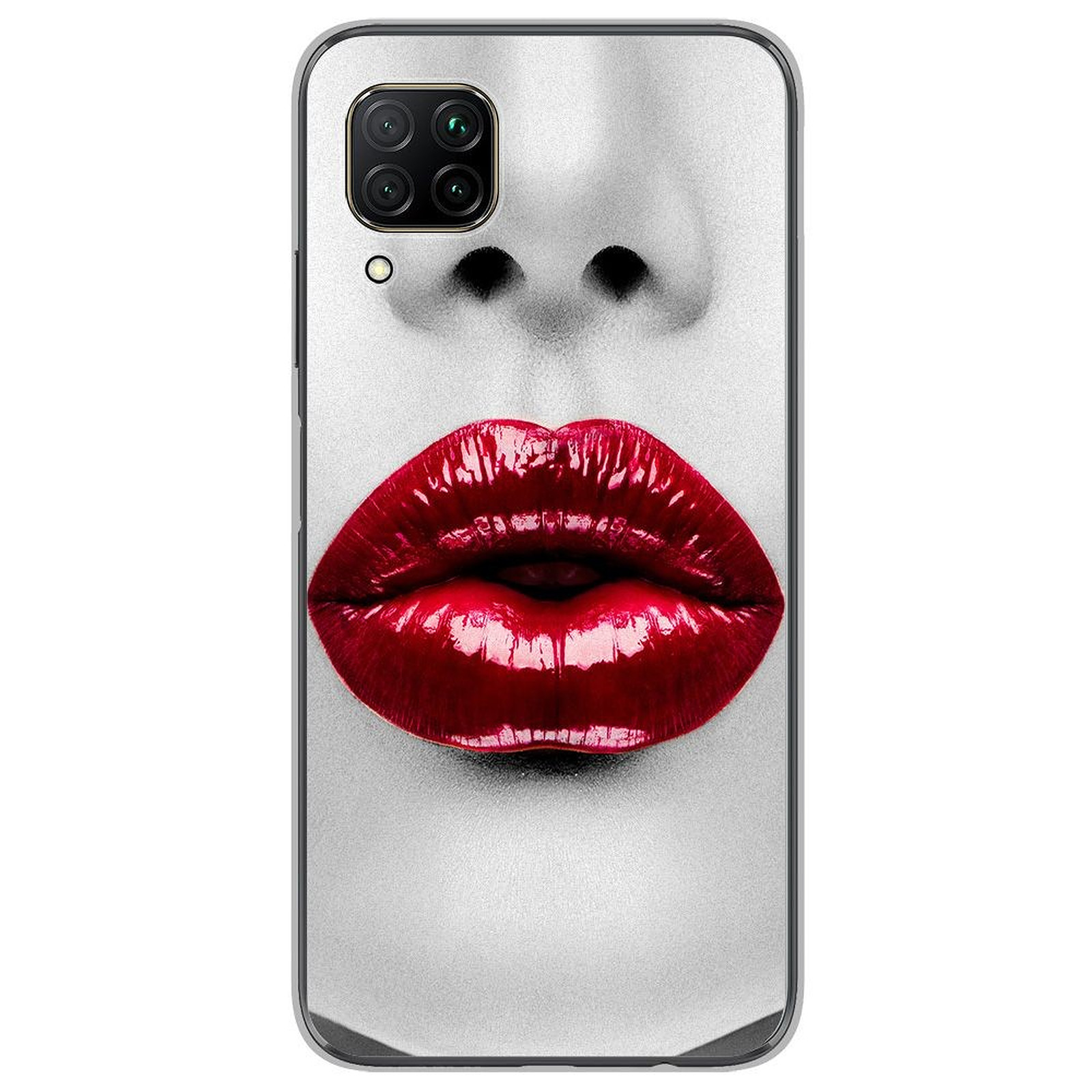 1001 Coques Coque silicone gel Huawei P40 Lite motif Lèvres Rouges - Coque telephone 1001Coques