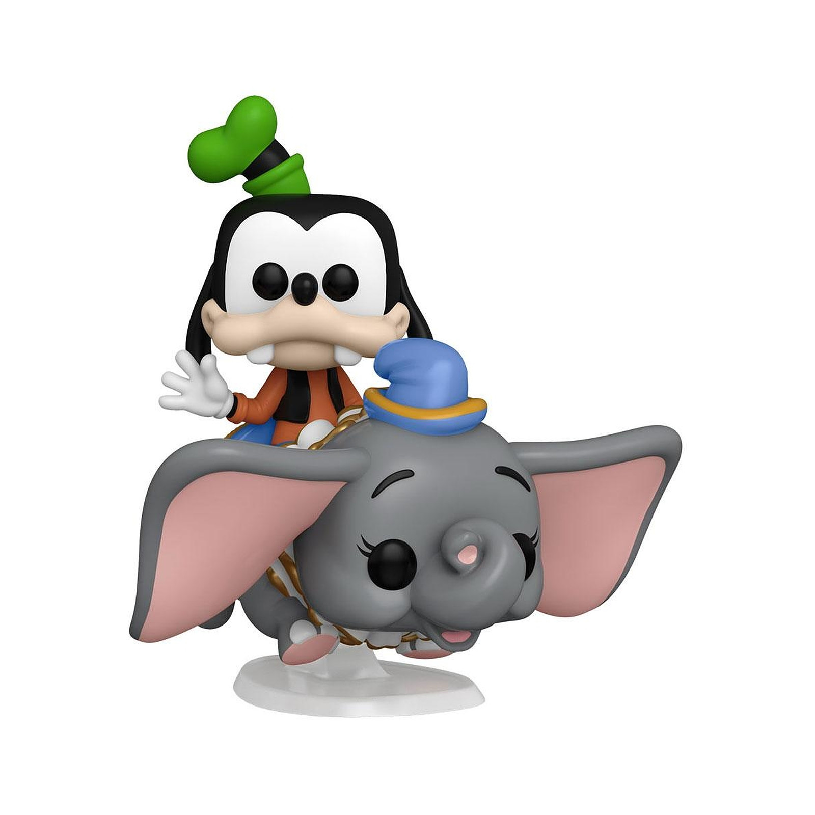 Disney - Figurine POP! Walt Disney World 50th Anniversary Deluxe Dumbo w/Goofy 15 cm - Figurines Funko