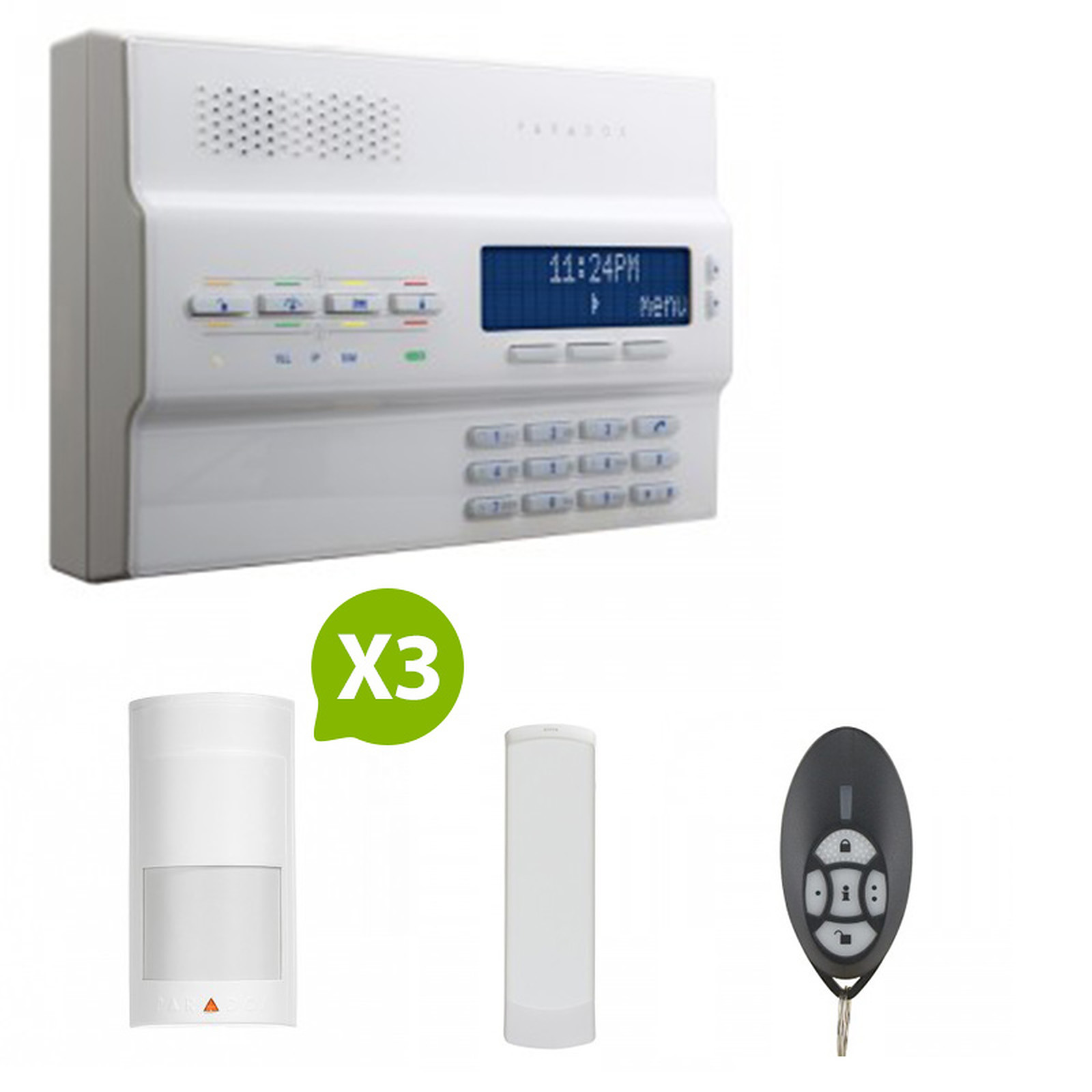 Paradox - Alarme Magellan MG-6250 RTC+GSM - Kit 2 - Kit alarme Paradox