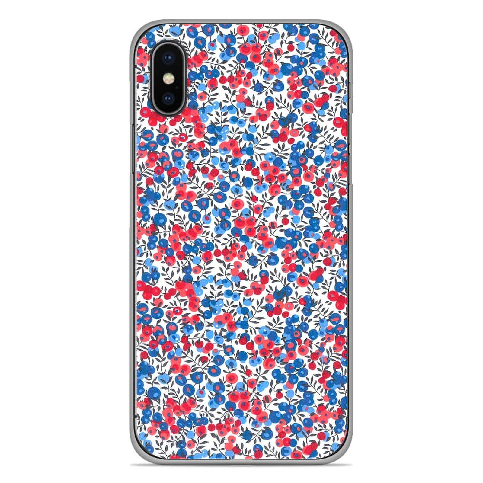 1001 Coques Coque silicone gel Apple iPhone XS Max motif Liberty Wiltshire Bleu - Coque telephone 1001Coques