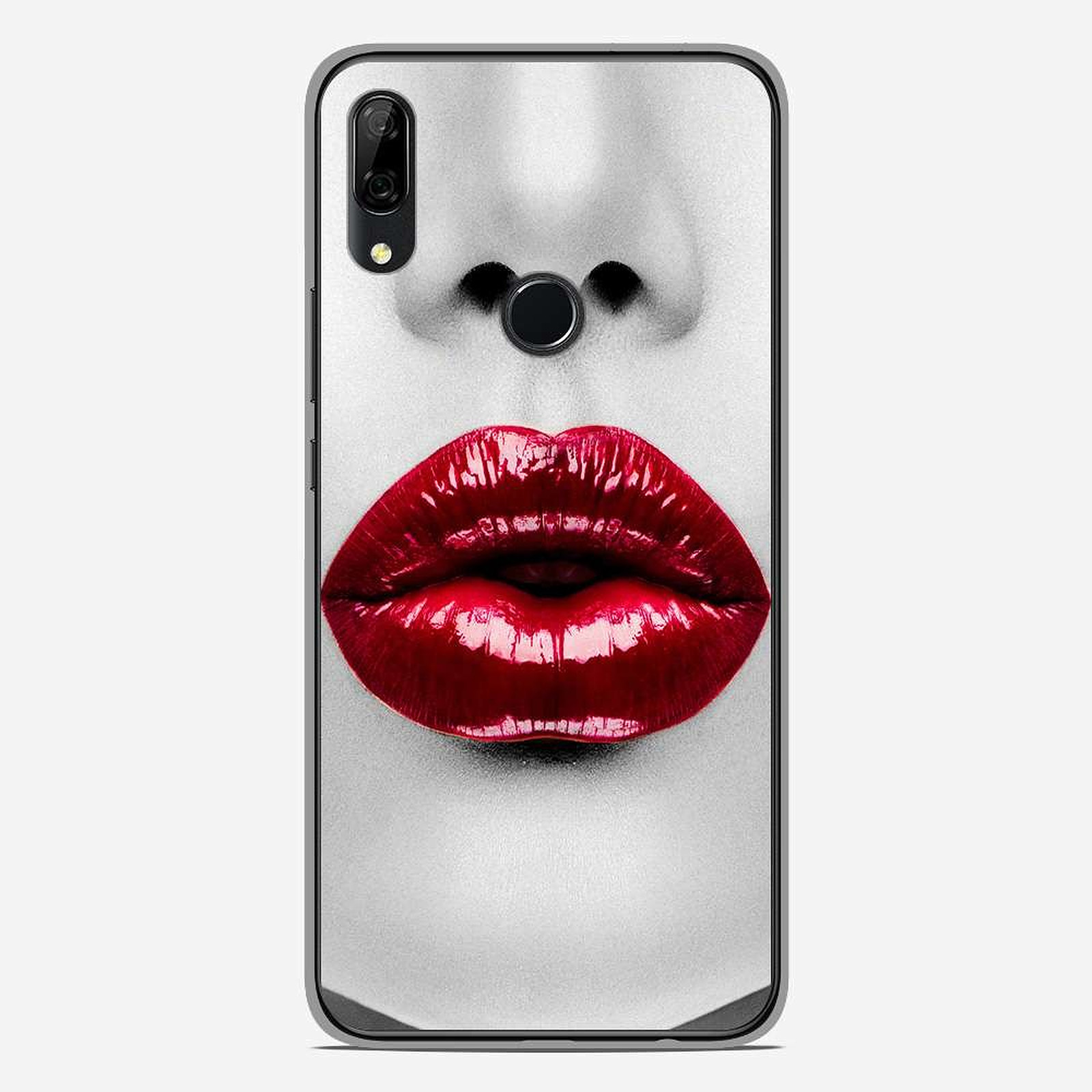 1001 Coques Coque silicone gel Huawei P Smart Z motif Lèvres Rouges - Coque telephone 1001Coques