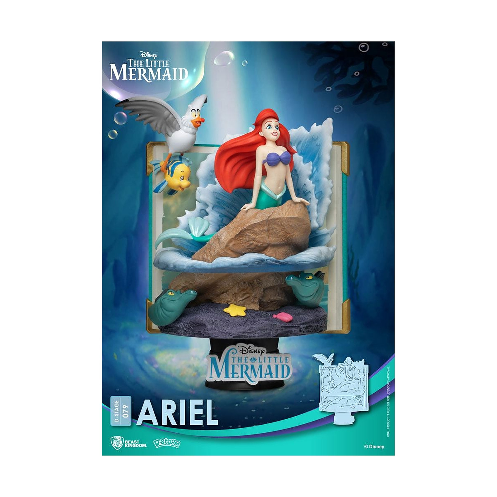 Disney - Diorama D-Stage Story Book Series Ariel New Version 15 cm - Figurines Beast Kingdom Toys