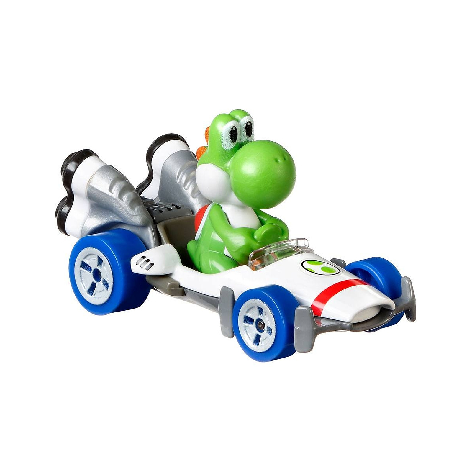 Mario Kart - Vehicule metal Hot Wheels 1/64 Yoshi (B Dasher) 8 cm - Figurines Mattel