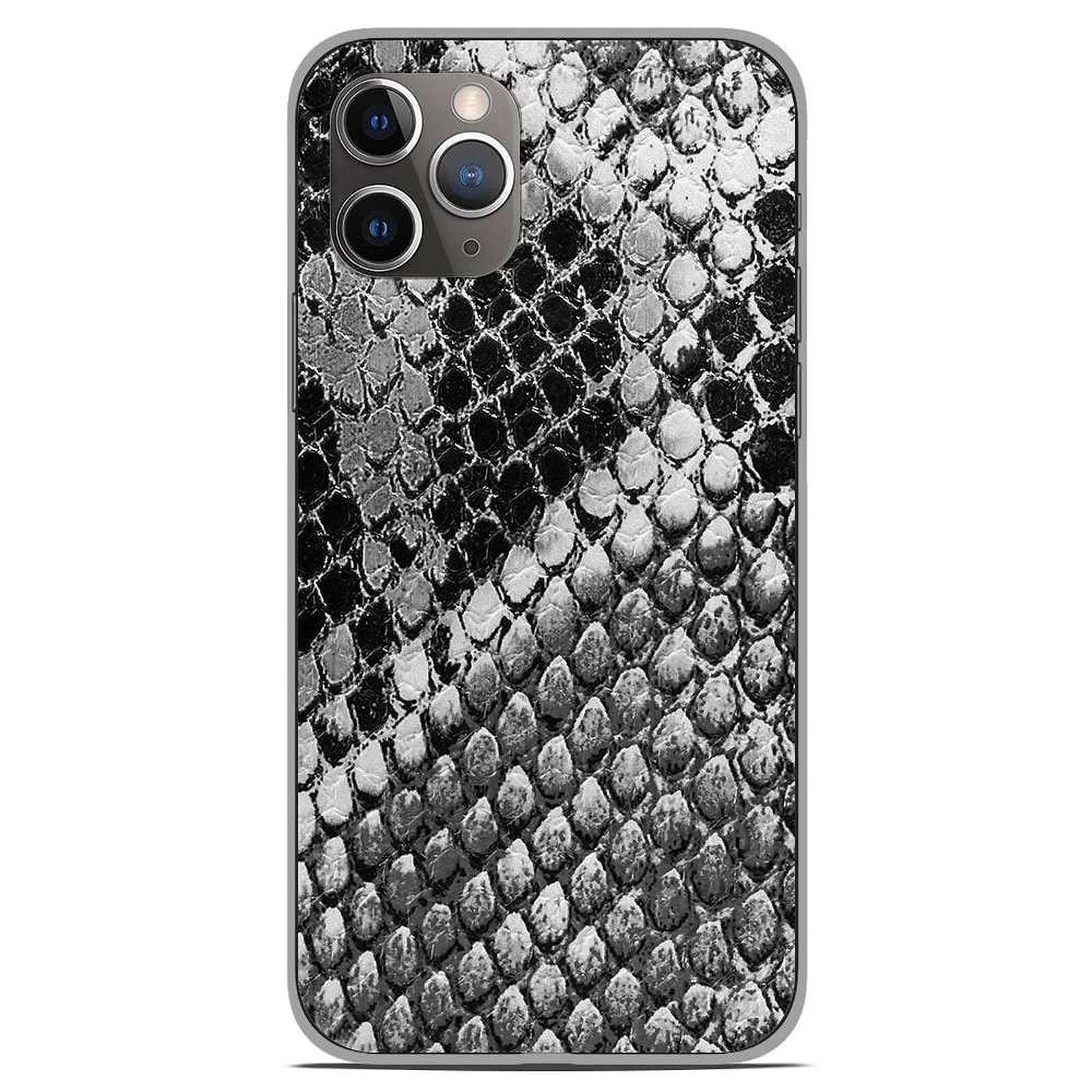 1001 Coques Coque silicone gel Apple iPhone 11 Pro motif Texture Python - Coque telephone 1001Coques