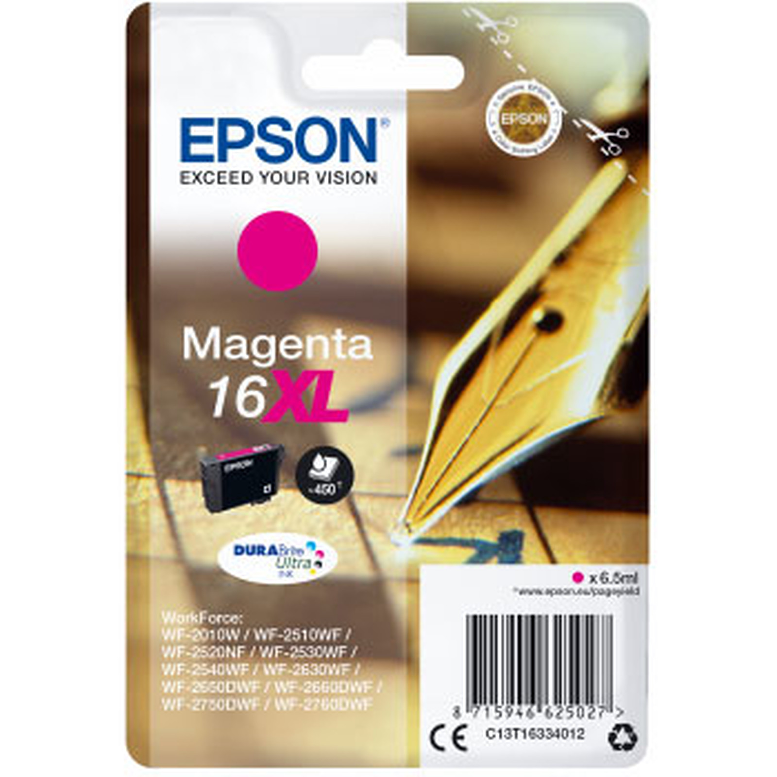 Epson Stylo a  Plume 16 XL Magenta - Cartouche imprimante Epson