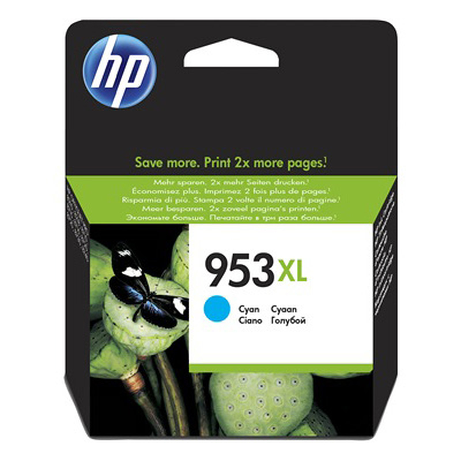 HP 953XL (F6U16AE) - Cyan - Cartouche imprimante HP