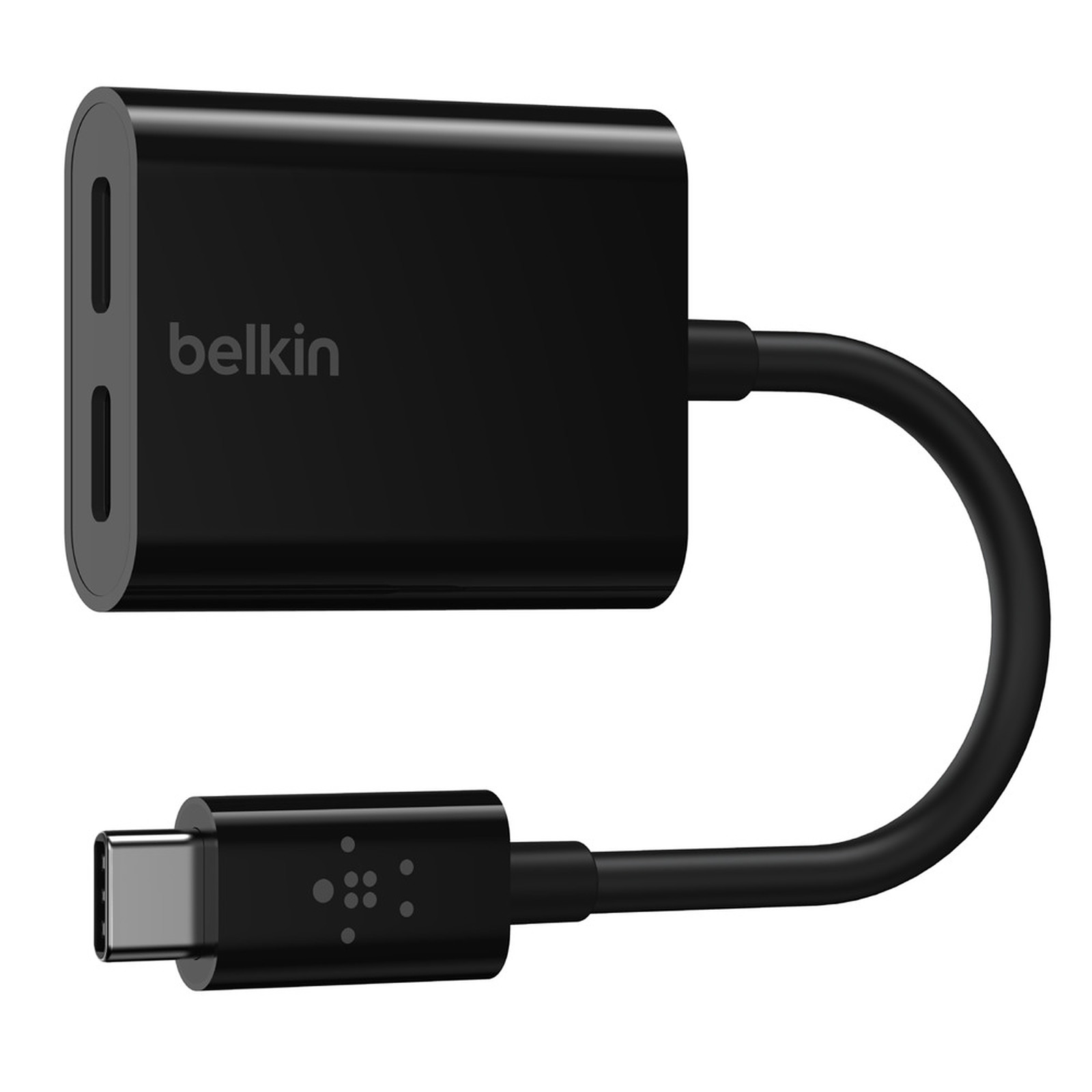 Belkin Adaptateur USB-C Connect audio + recharge (Noir) - Cable & Adaptateur Belkin
