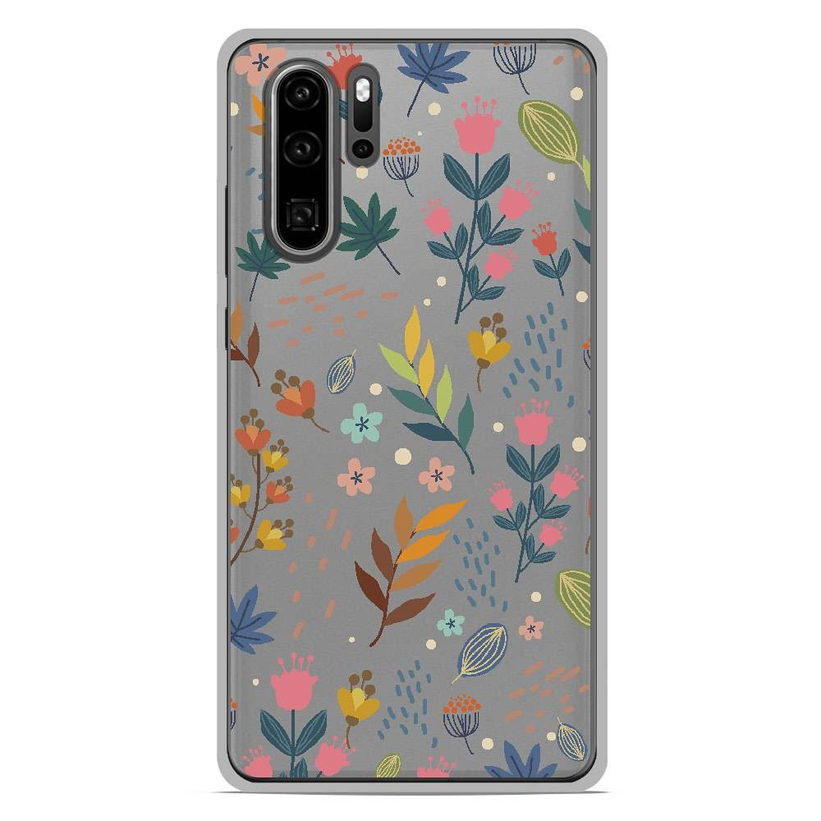 1001 Coques Coque silicone gel Huawei P30 Pro motif Fleurs colorees - Coque telephone 1001Coques