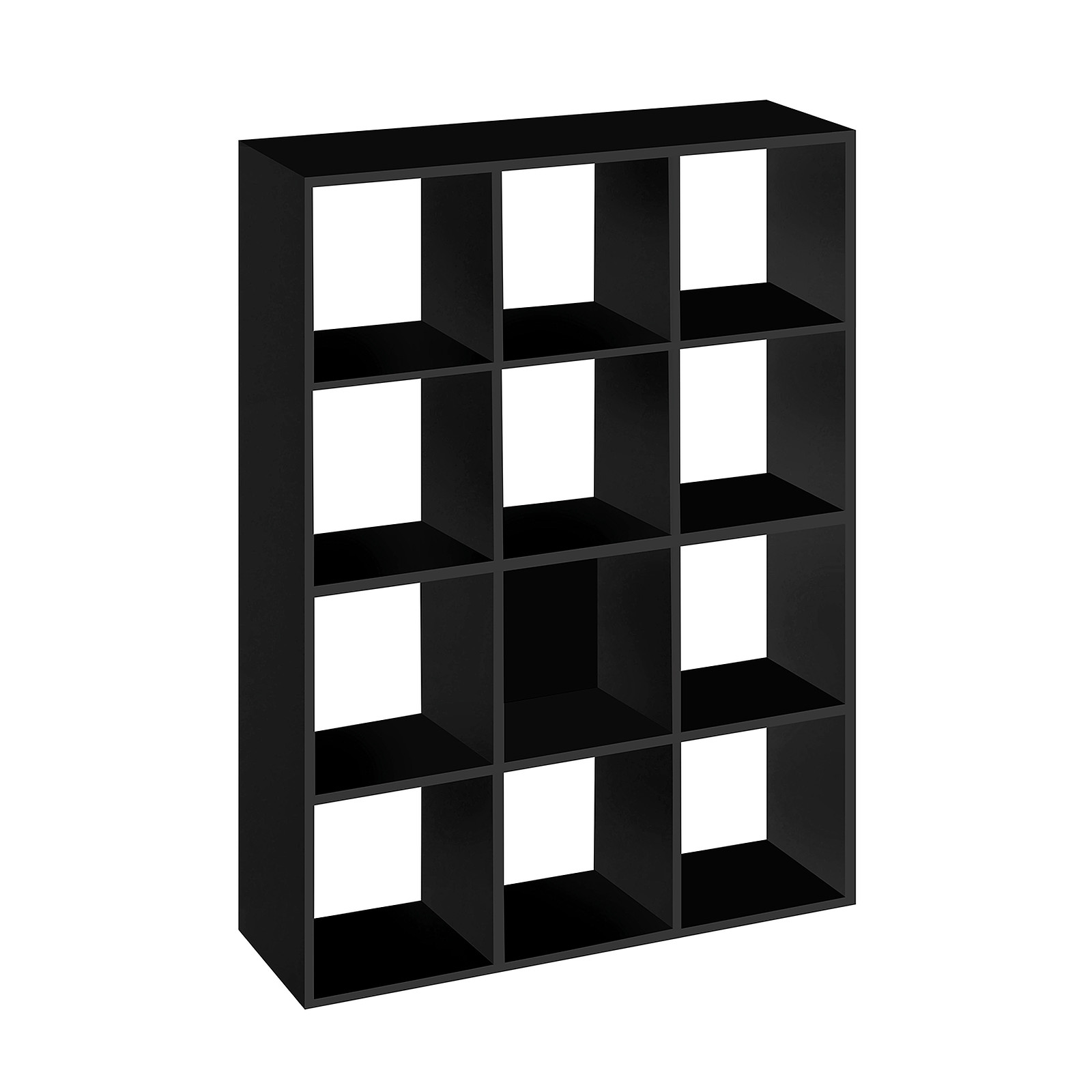 Bibliothèque 12 cases noir MT1 Elegance - Meuble ordinateur MT international