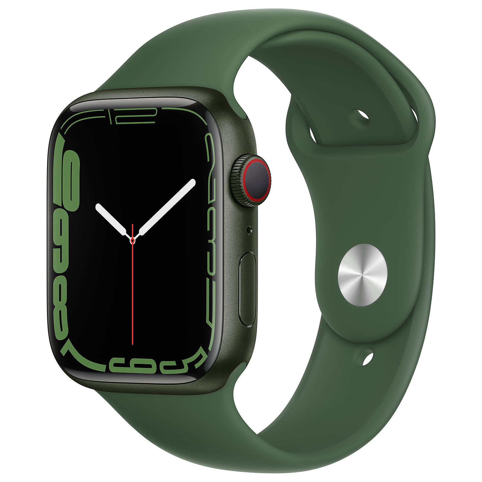 Apple Watch Series 7 GPS + Cellular Aluminium Vert Bracelet Sport 45 mm - Montre connectee Apple