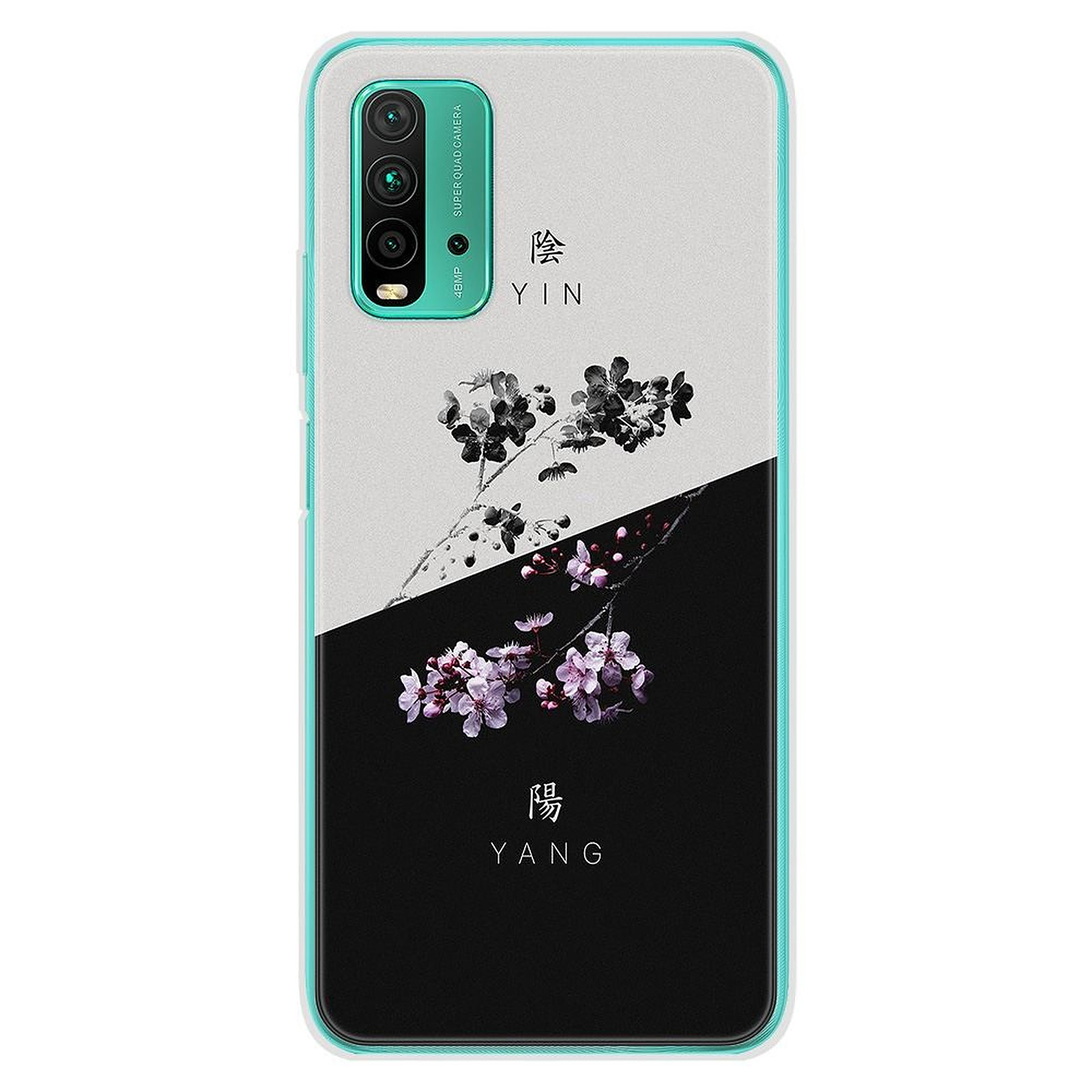 1001 Coques Coque silicone gel Xiaomi Redmi 9T motif Yin et Yang - Coque telephone 1001Coques