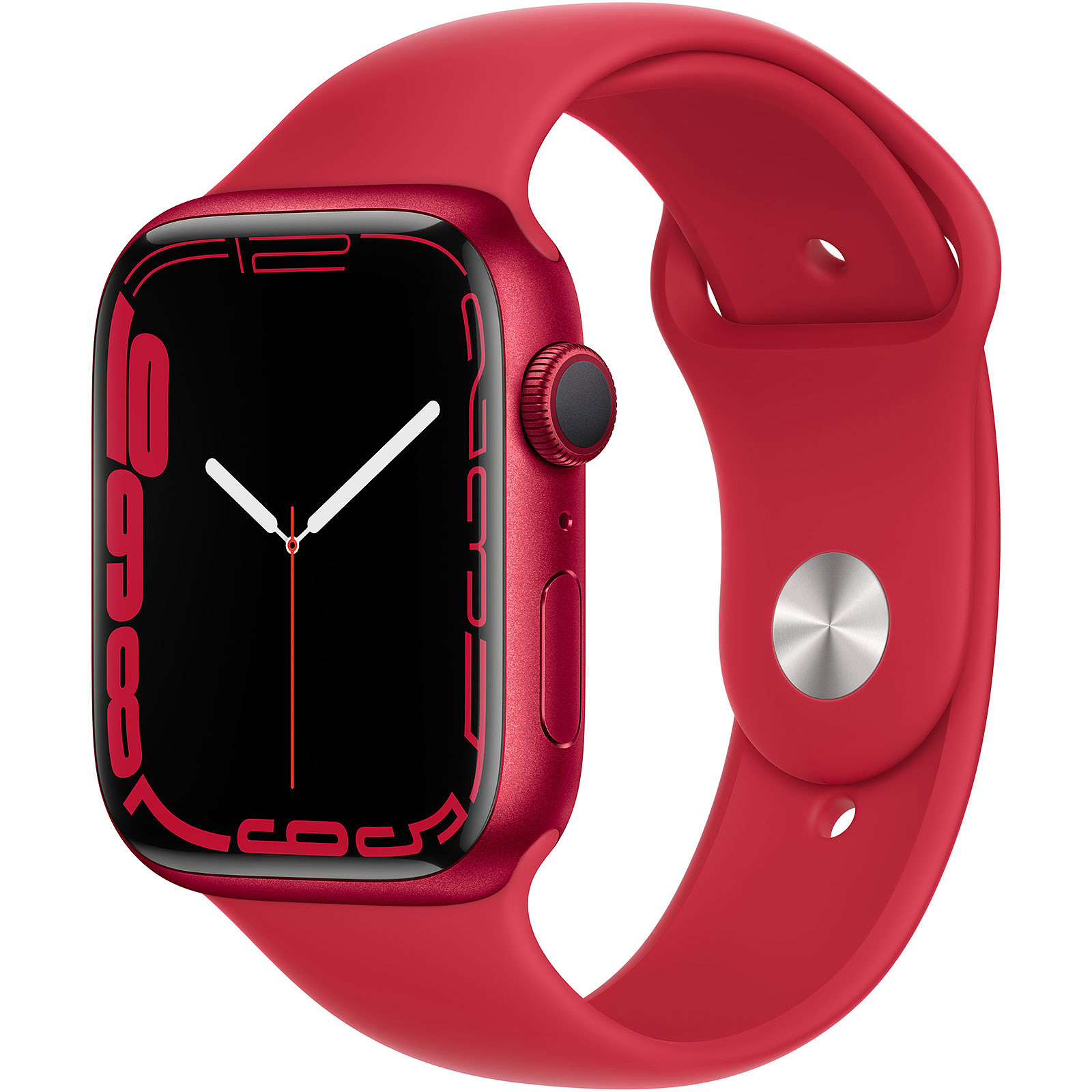 Apple Watch Series 7 GPS Aluminum (PRODUCT)RED Sport Band 45 mm - Montre connectee Apple