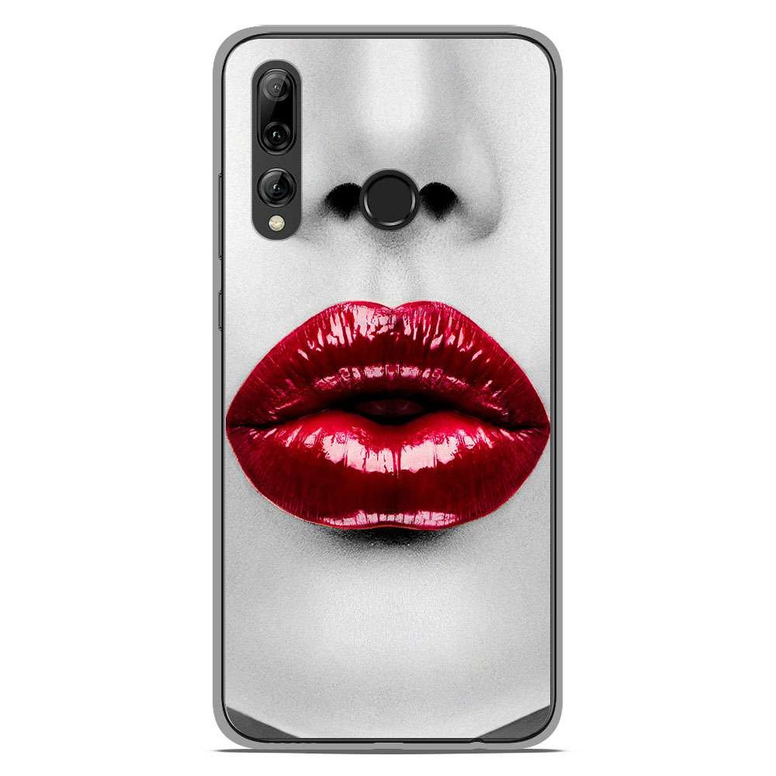 1001 Coques Coque silicone gel Huawei P Smart Plus 2019 motif Lèvres Rouges - Coque telephone 1001Coques