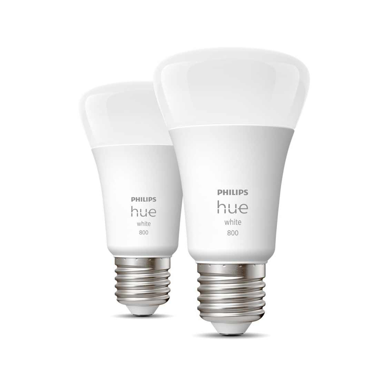 Philips Hue White E27 A60 9.5 W Bluetooth x 2 - Ampoule connectee Philips
