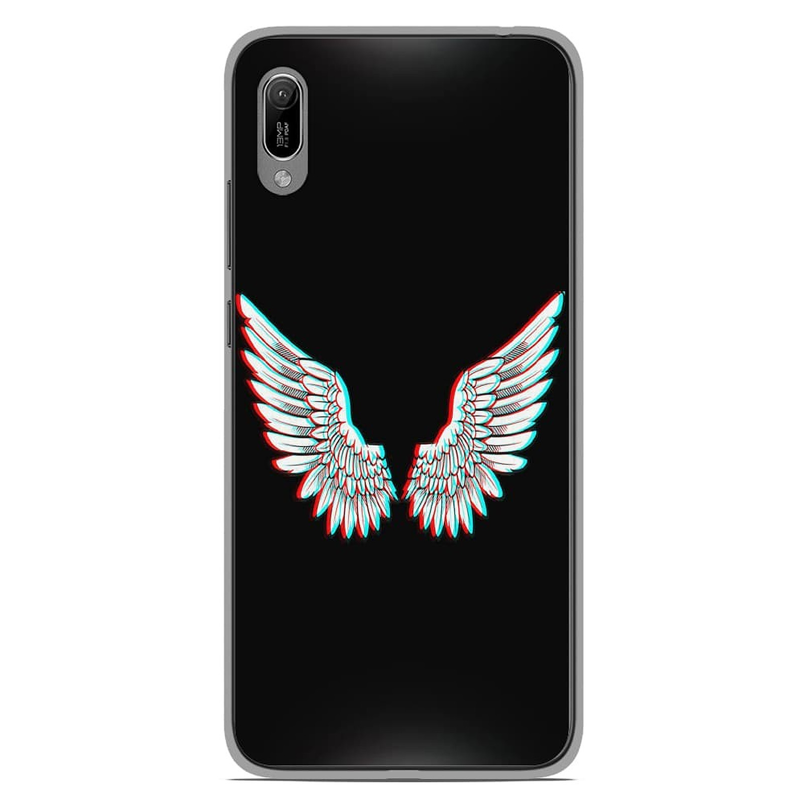 1001 Coques Coque silicone gel Huawei Y6 2019 motif Ailes d'Ange - Coque telephone 1001Coques