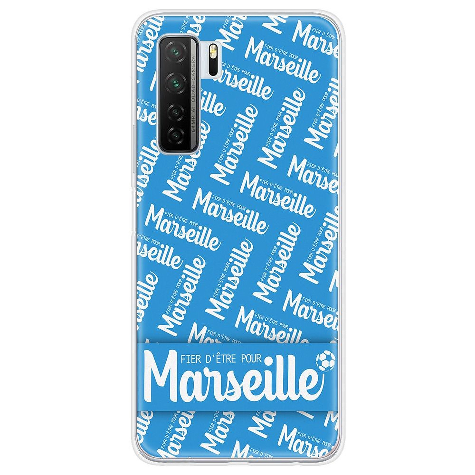 1001 Coques Coque silicone gel Huawei P40 Lite 5G motif Fier d'etre pour Marseille - Coque telephone 1001Coques