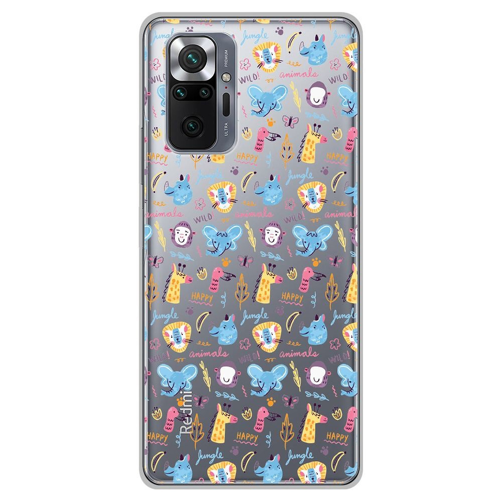 1001 Coques Coque silicone gel Xiaomi Redmi Note 10 Pro motif Happy animals - Coque telephone 1001Coques