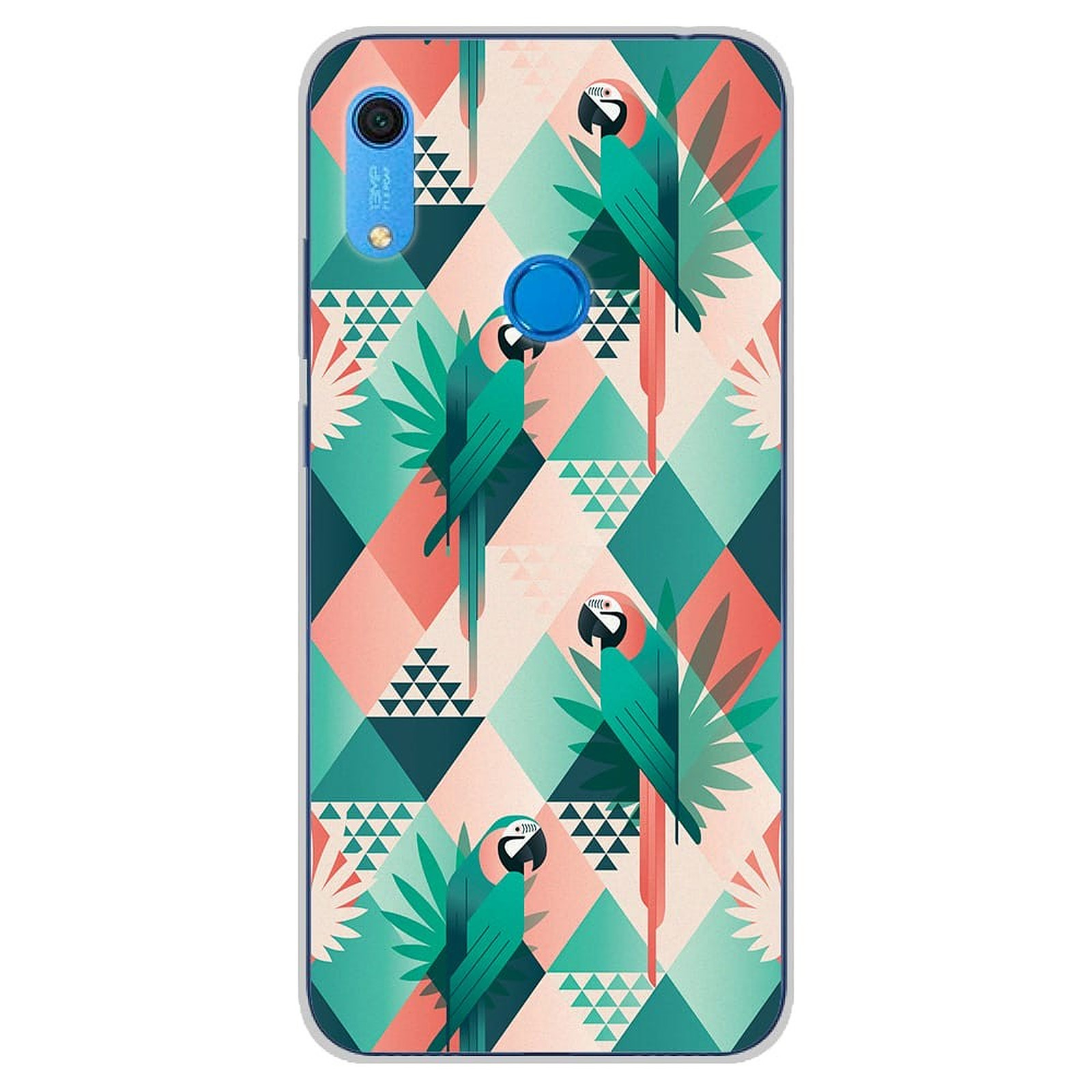 1001 Coques Coque silicone gel Huawei Y6S motif Perroquet ge´ome´trique - Coque telephone 1001Coques