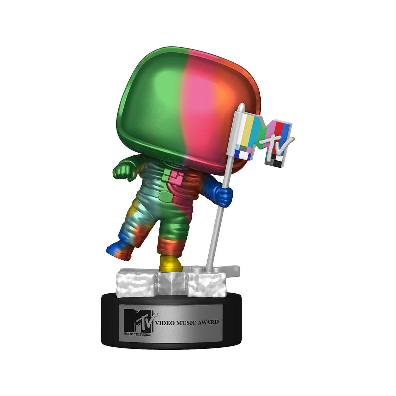 MTV - Figurine POP! Moon Person (Rainbow) 9 cm - Figurines Funko