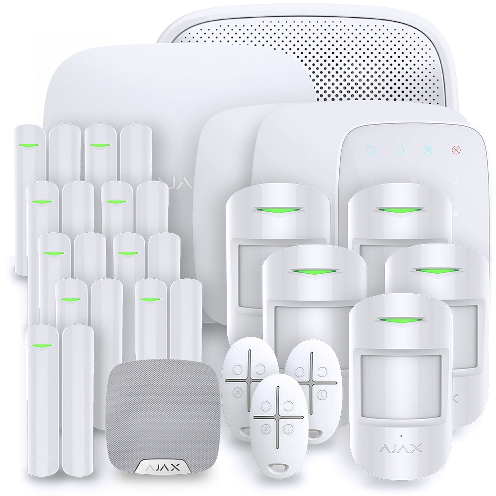 Alarme maison Ajax StarterKit Plus blanc - Kit 10 - Kit alarme Ajax Systems