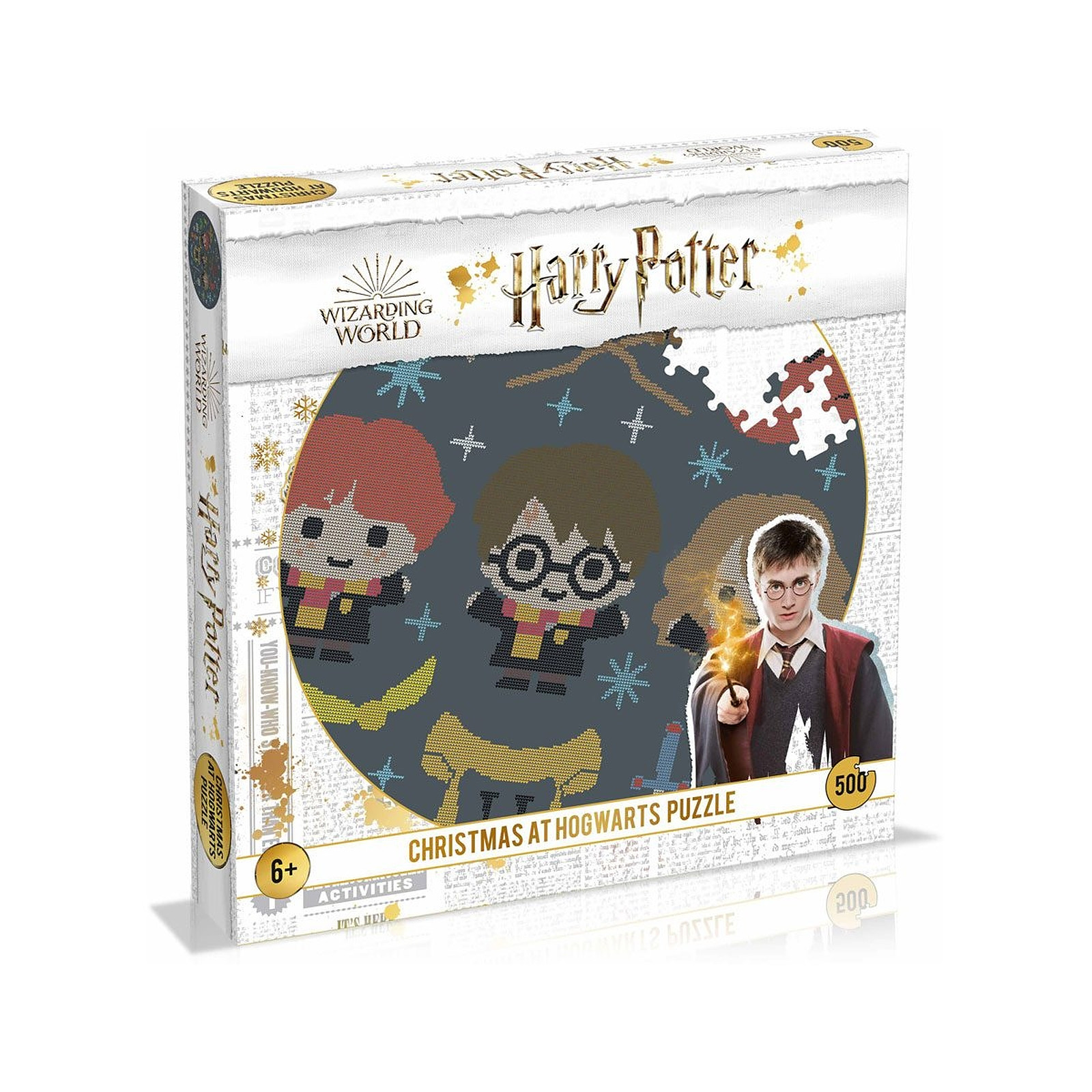 Harry Potter - Puzzle rond Christmas Jumper 3 Christmas at Hogwarts (500 pièces) - Puzzle Winning Moves