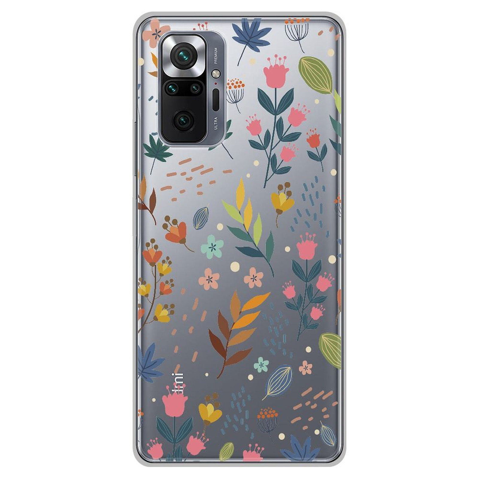 1001 Coques Coque silicone gel Xiaomi Redmi Note 10 Pro motif Fleurs colorees - Coque telephone 1001Coques