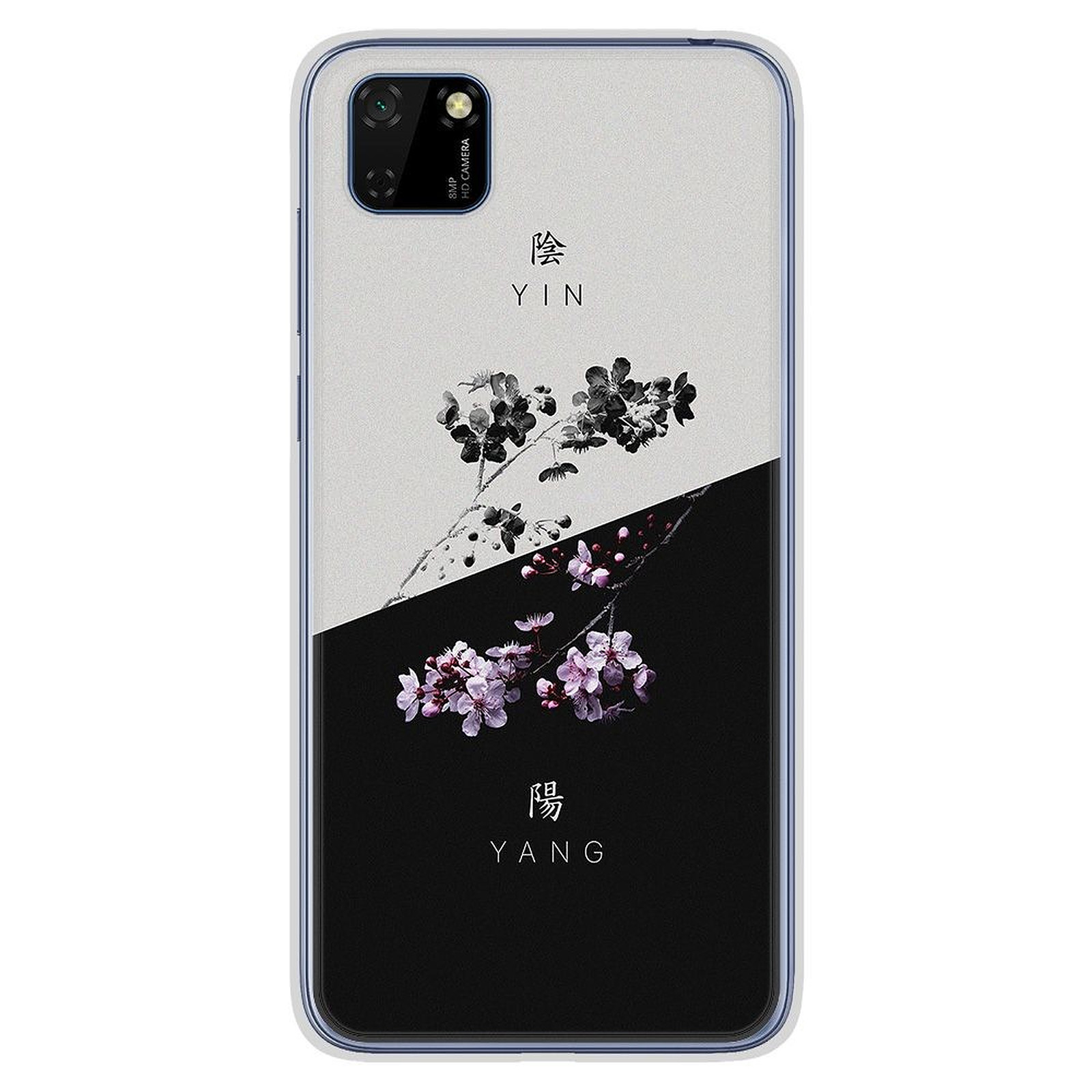 1001 Coques Coque silicone gel Huawei Y5P motif Yin et Yang - Coque telephone 1001Coques