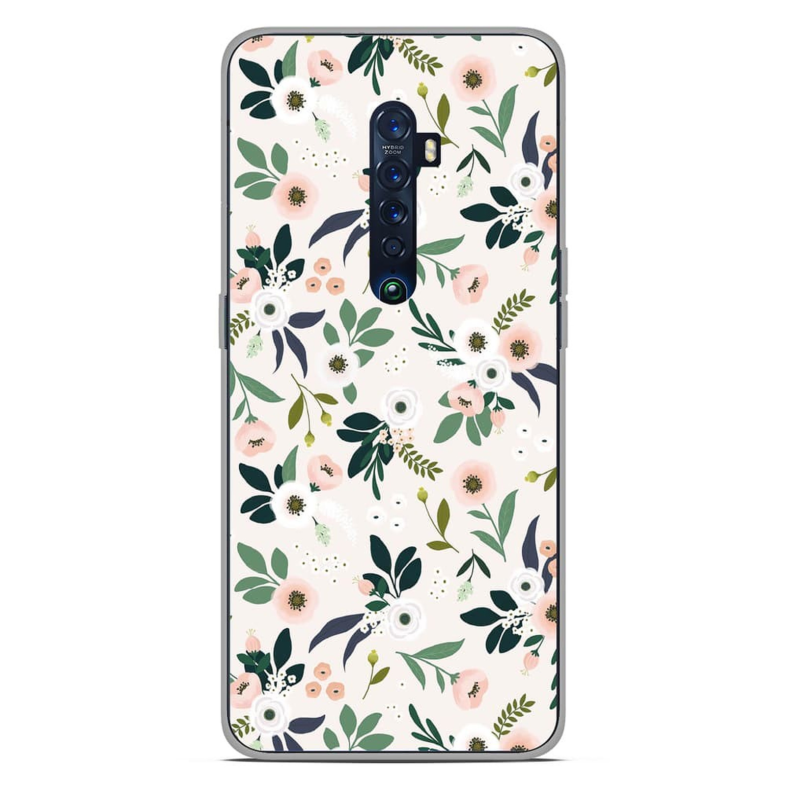 1001 Coques Coque silicone gel Oppo Reno 2 motif Flowers - Coque telephone 1001Coques