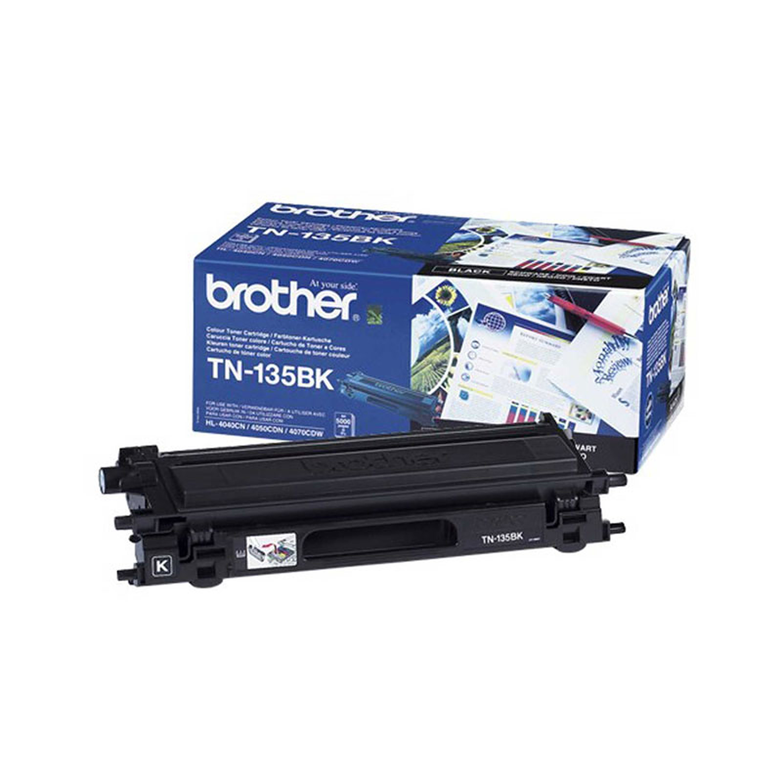Brother TN-135BK (Noir) - Toner imprimante Brother