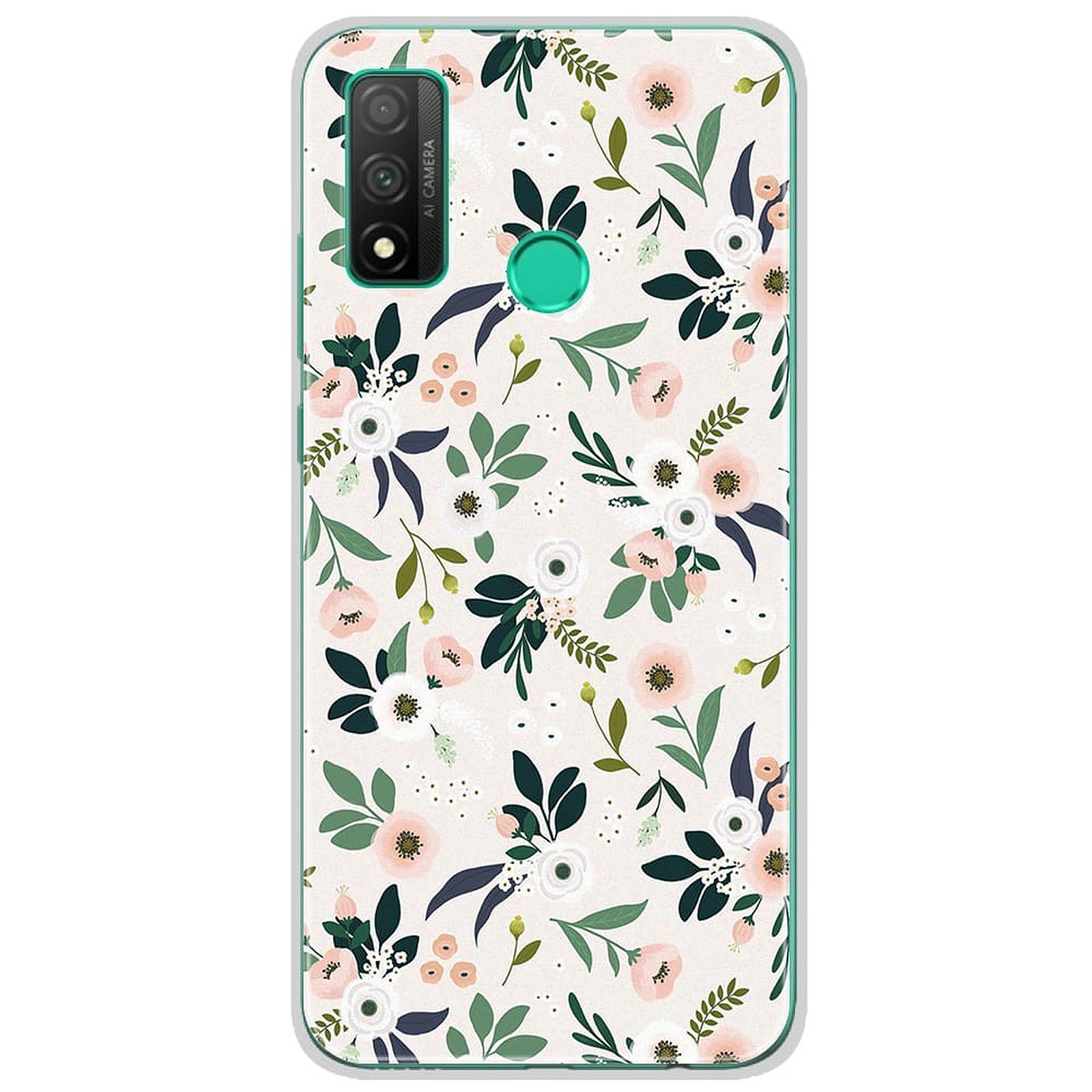 1001 Coques Coque silicone gel Huawei P Smart 2020 motif Flowers - Coque telephone 1001Coques