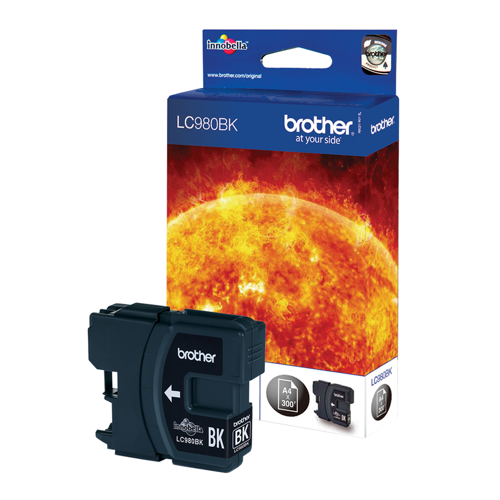 Brother LC980BK (Noir) - Cartouche imprimante Brother