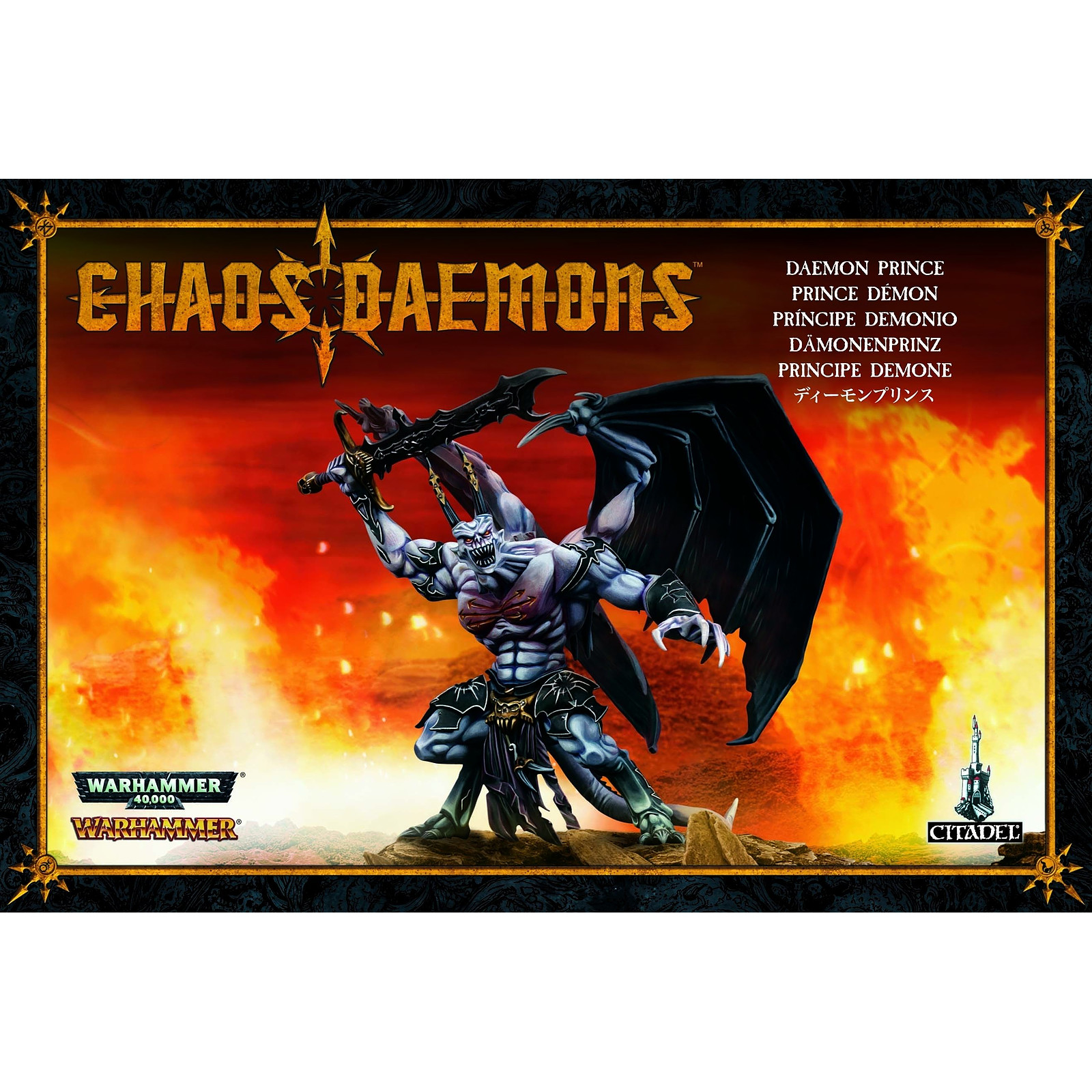 Warhammer AoS & 40k - Daemons Of Khorne Prince Demon - Jeux de figurines Games workshop