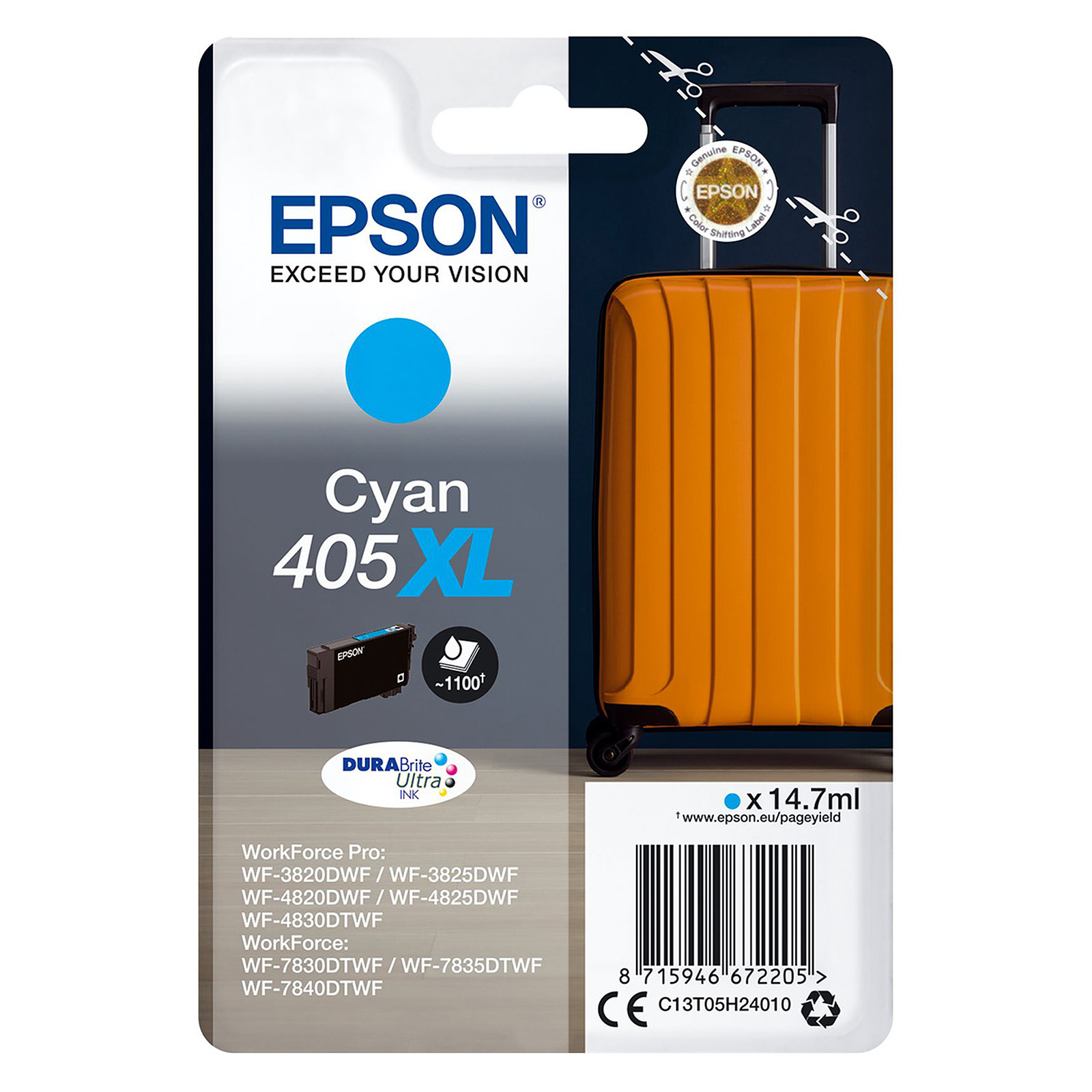 Epson Valise 405XL Cyan - Cartouche imprimante Epson