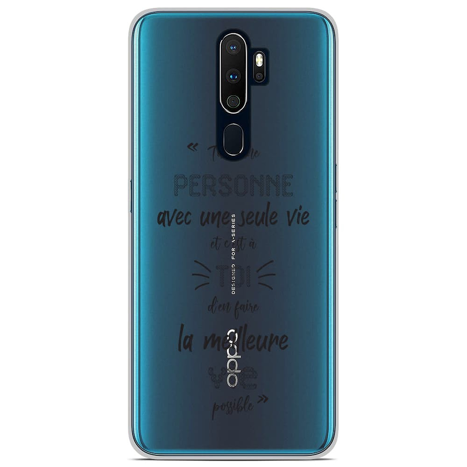 1001 Coques Coque silicone gel Oppo A9 2020 motif Une Seule Vie - Coque telephone 1001Coques
