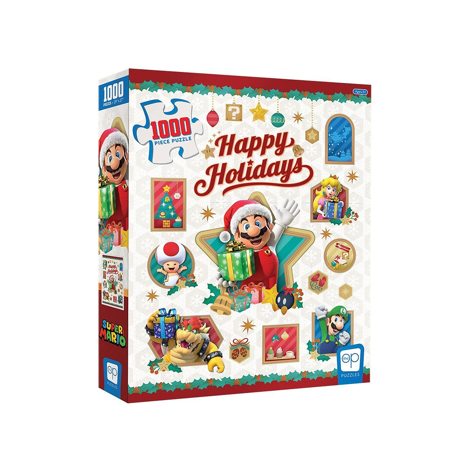 Nintendo - Puzzle Super Mario Happy Holidays (1000 pièces) - Puzzle Usaopoly