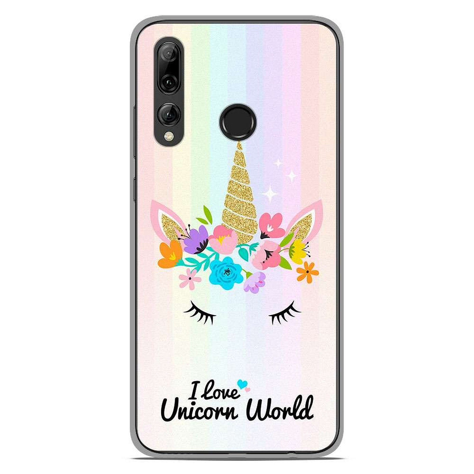 1001 Coques Coque silicone gel Huawei P Smart Plus 2019 motif Unicorn World - Coque telephone 1001Coques