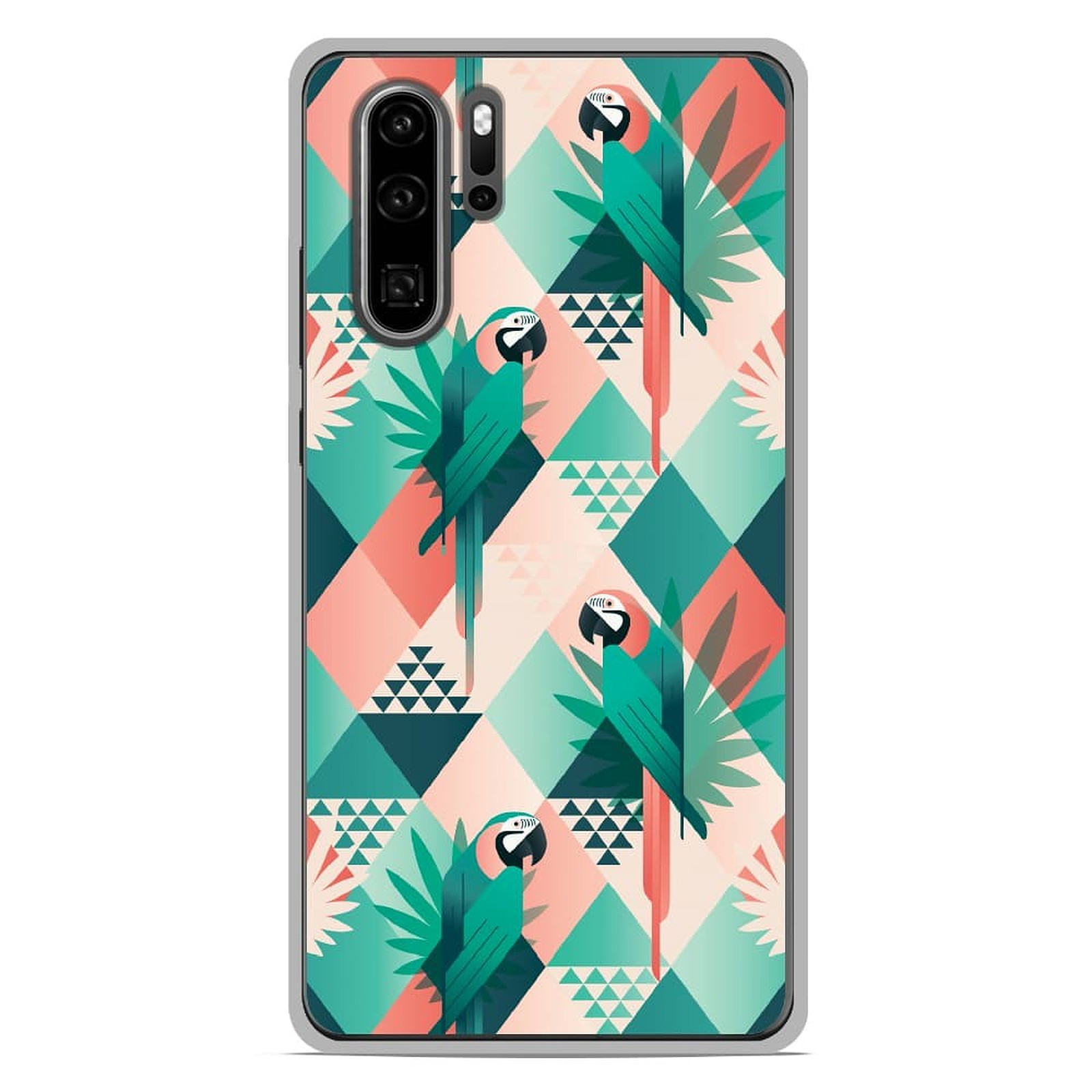 1001 Coques Coque silicone gel Huawei P30 Pro motif Perroquet ge´ome´trique - Coque telephone 1001Coques