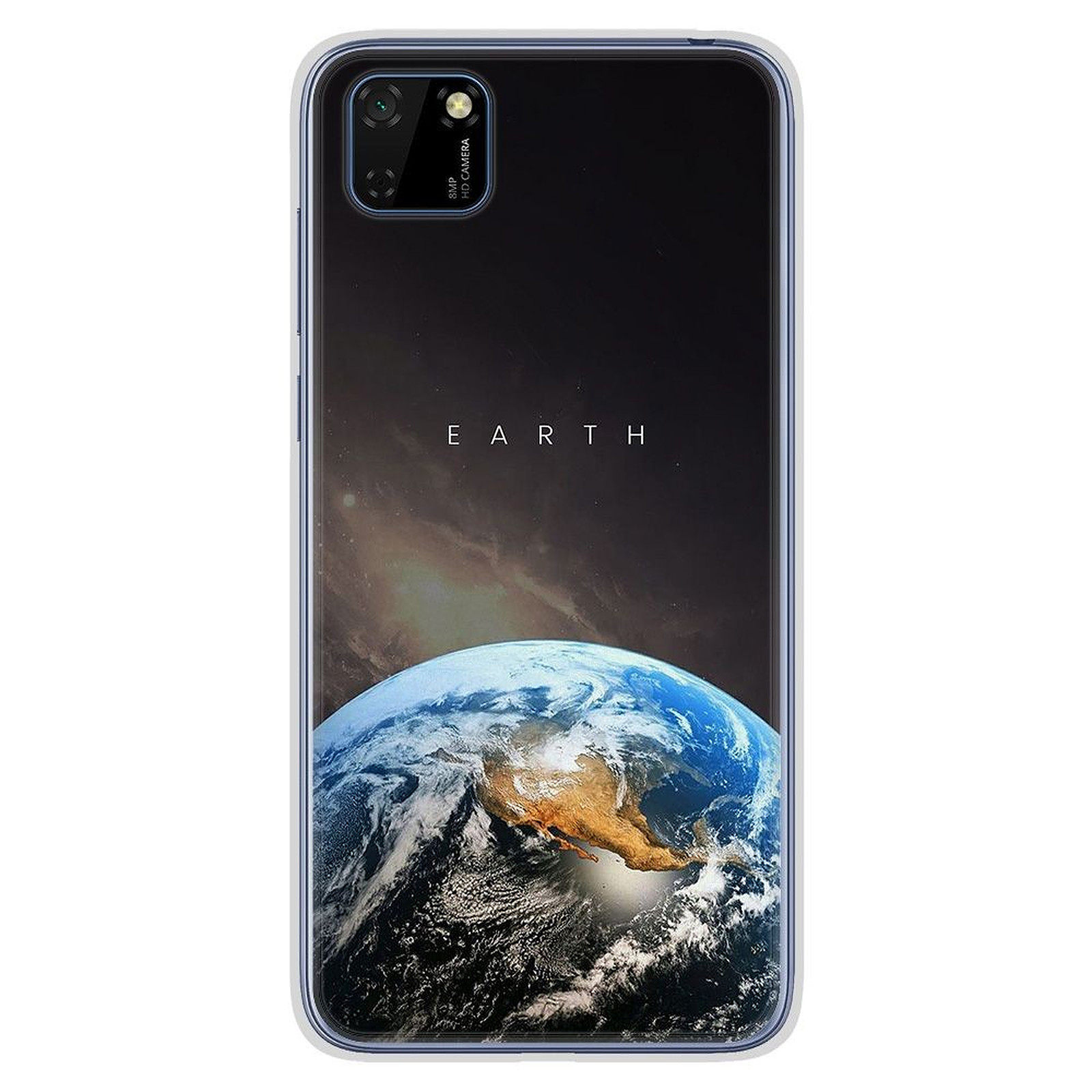 1001 Coques Coque silicone gel Huawei Y5P motif Earth - Coque telephone 1001Coques