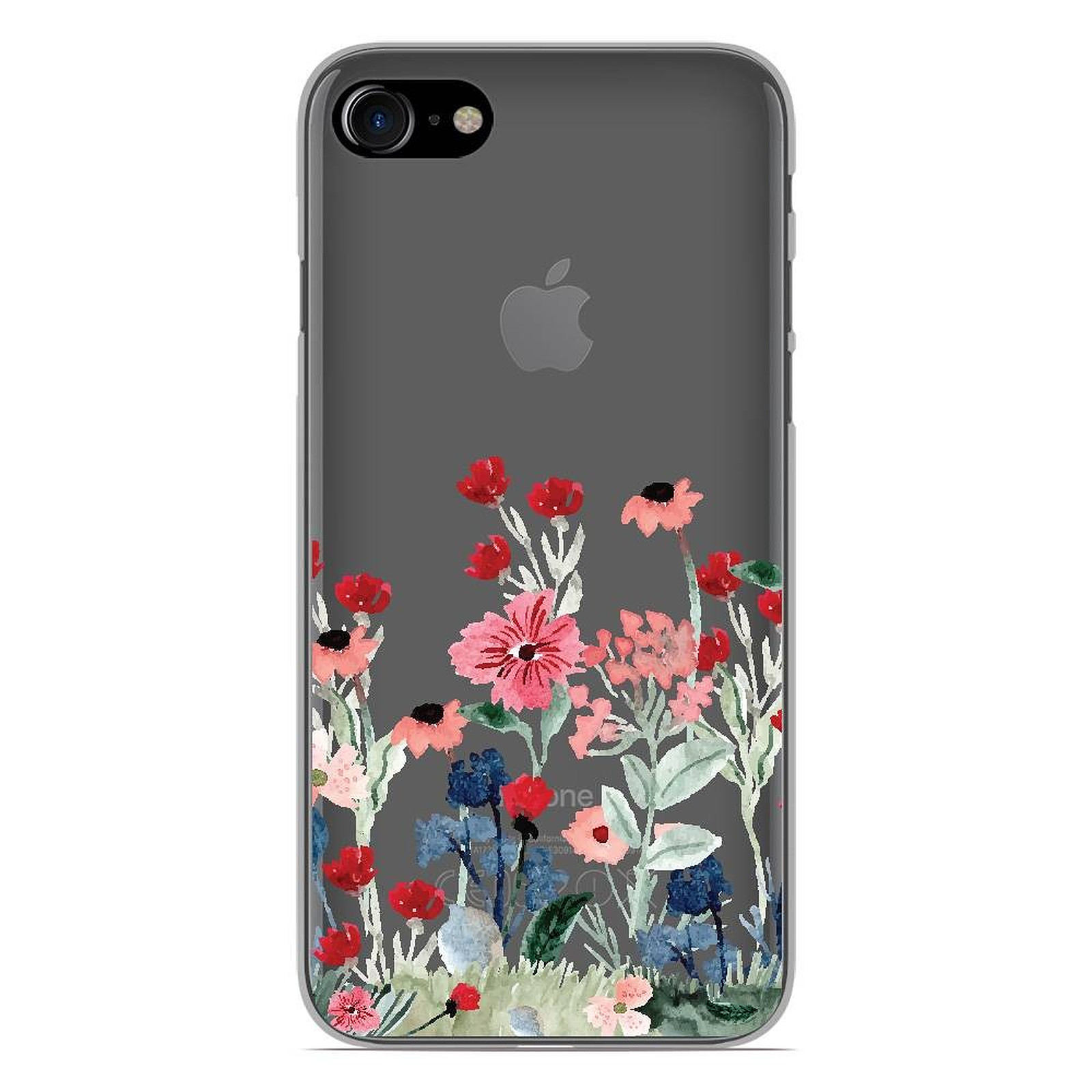 1001 Coques Coque silicone gel Apple iPhone 7 motif Printemps en fleurs - Coque telephone 1001Coques