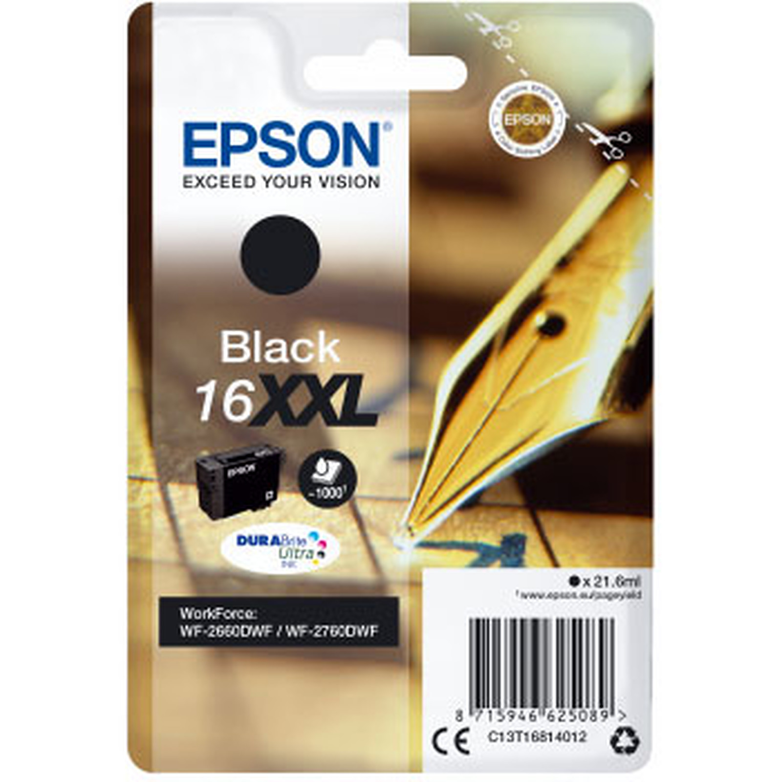 Epson 16 XXL Noir - Cartouche imprimante Epson