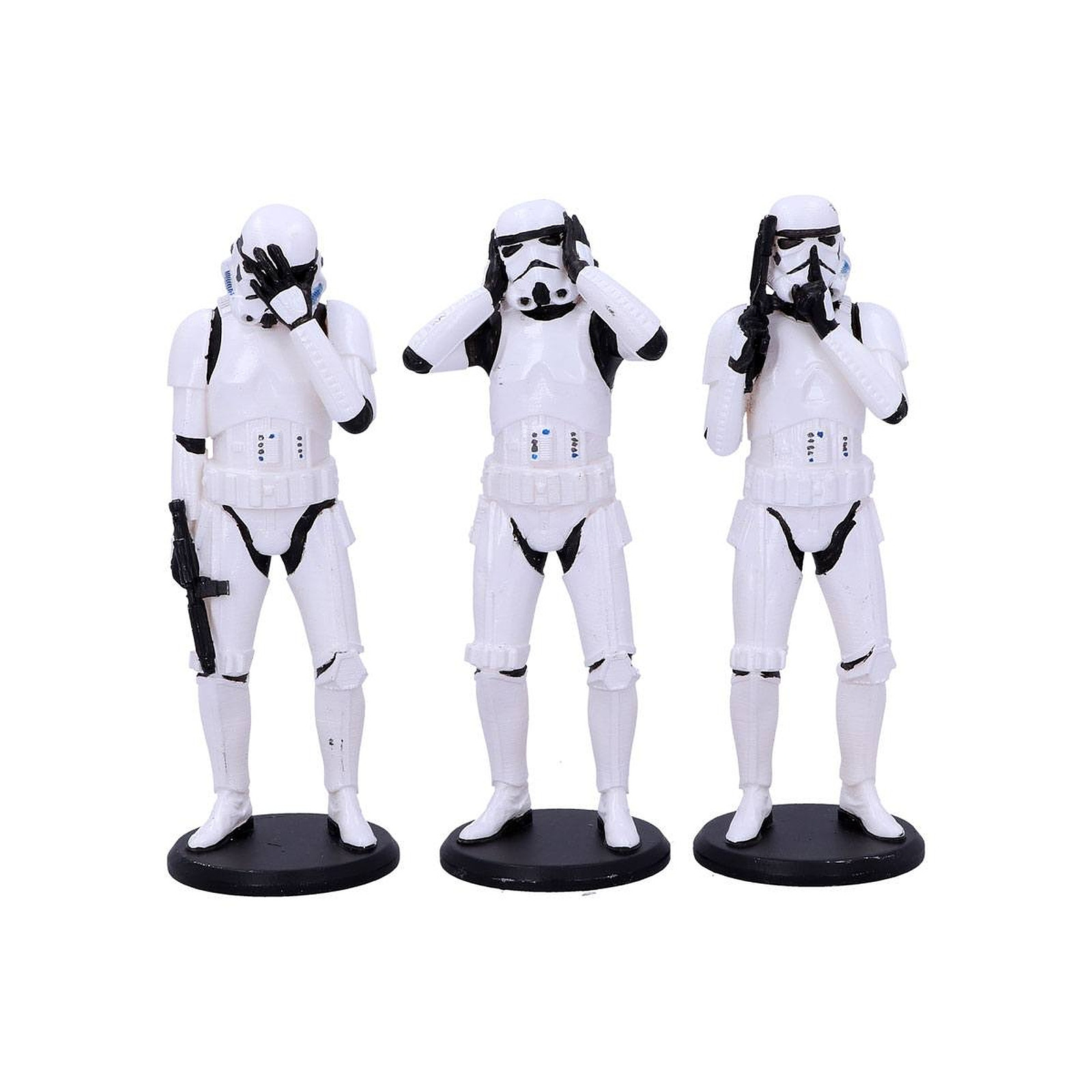 Original Stormtrooper - Pack 3 figurines Three Wise Stormtroopers 14 cm - Figurines Nemesis Now