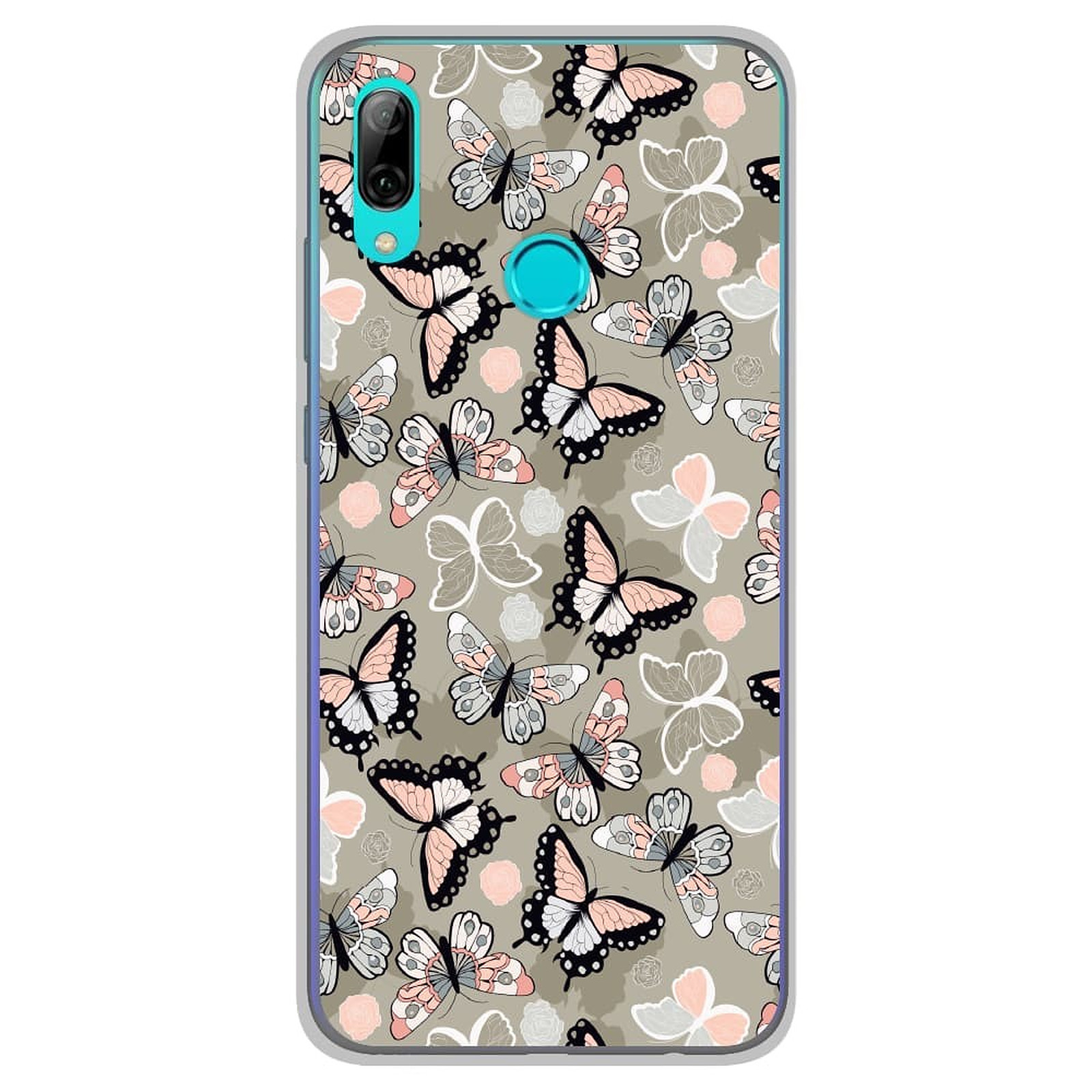 1001 Coques Coque silicone gel Huawei P Smart 2019 motif Papillons Vintage - Coque telephone 1001Coques