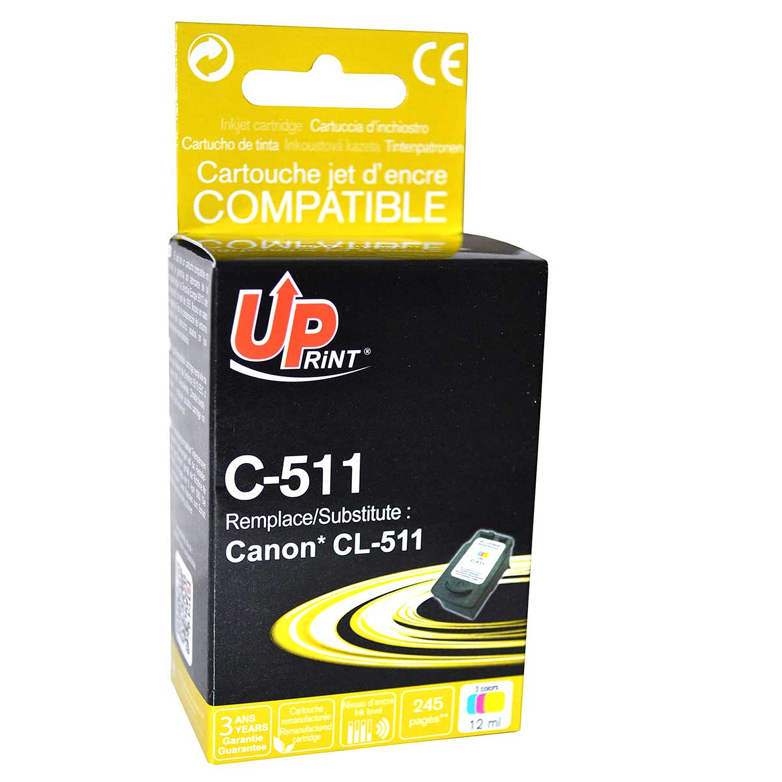 UPrint C-511 (Cyan/Magenta/Yellow) - Cartouche imprimante UPrint