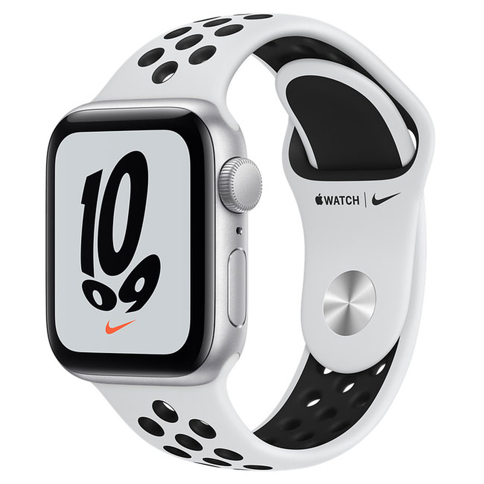 Apple Watch Nike SE GPS Silver Aluminium Sport Band Pure Platinum/Black 40 mm - Montre connectee Apple