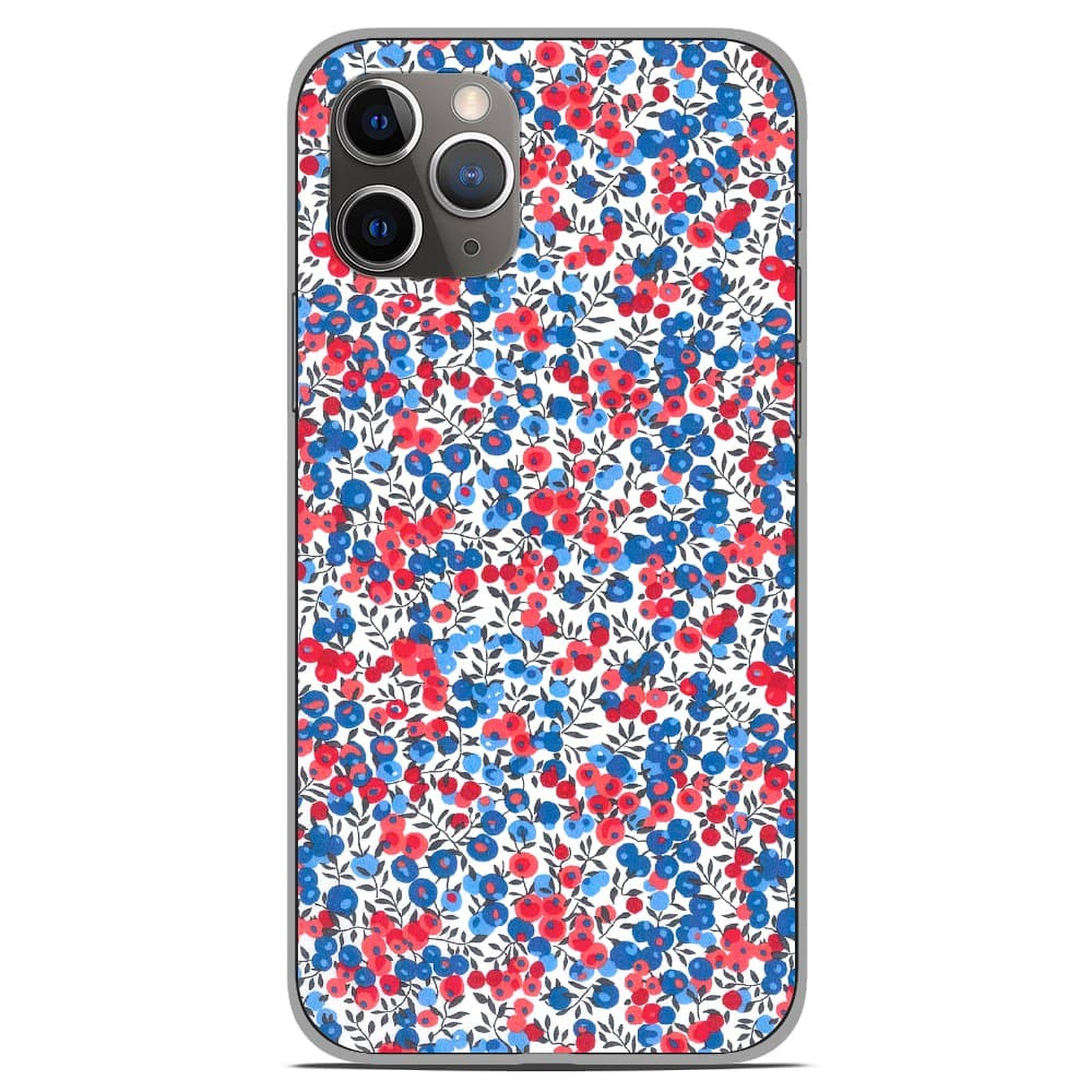 1001 Coques Coque silicone gel Apple iPhone 11 Pro motif Liberty Wiltshire Bleu - Coque telephone 1001Coques