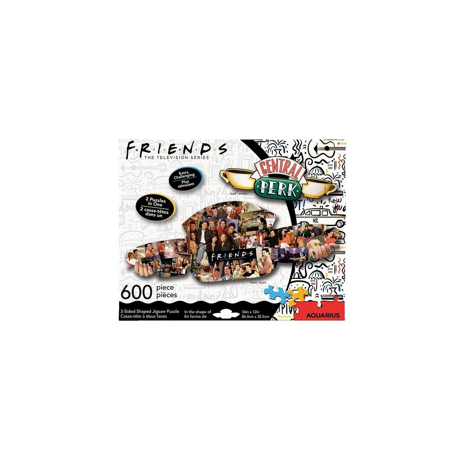 Friends - Puzzle Shaped Central Perk (600 pièces) - Puzzle DIVERS