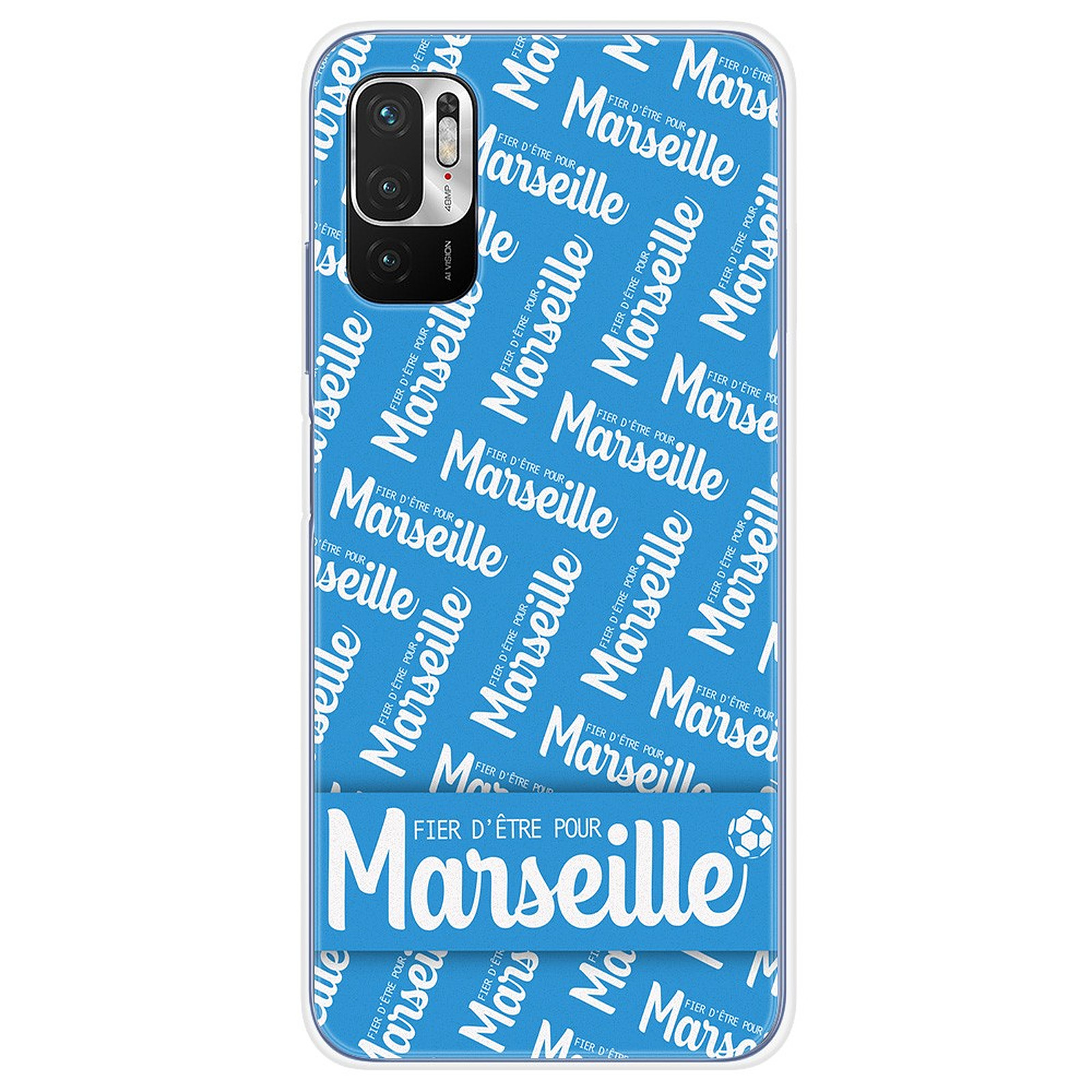 1001 Coques Coque silicone gel compatible Xiaomi Redmi Note 10 5G motif Fier d'etre pour Marseille - Coque telephone 1001Coques
