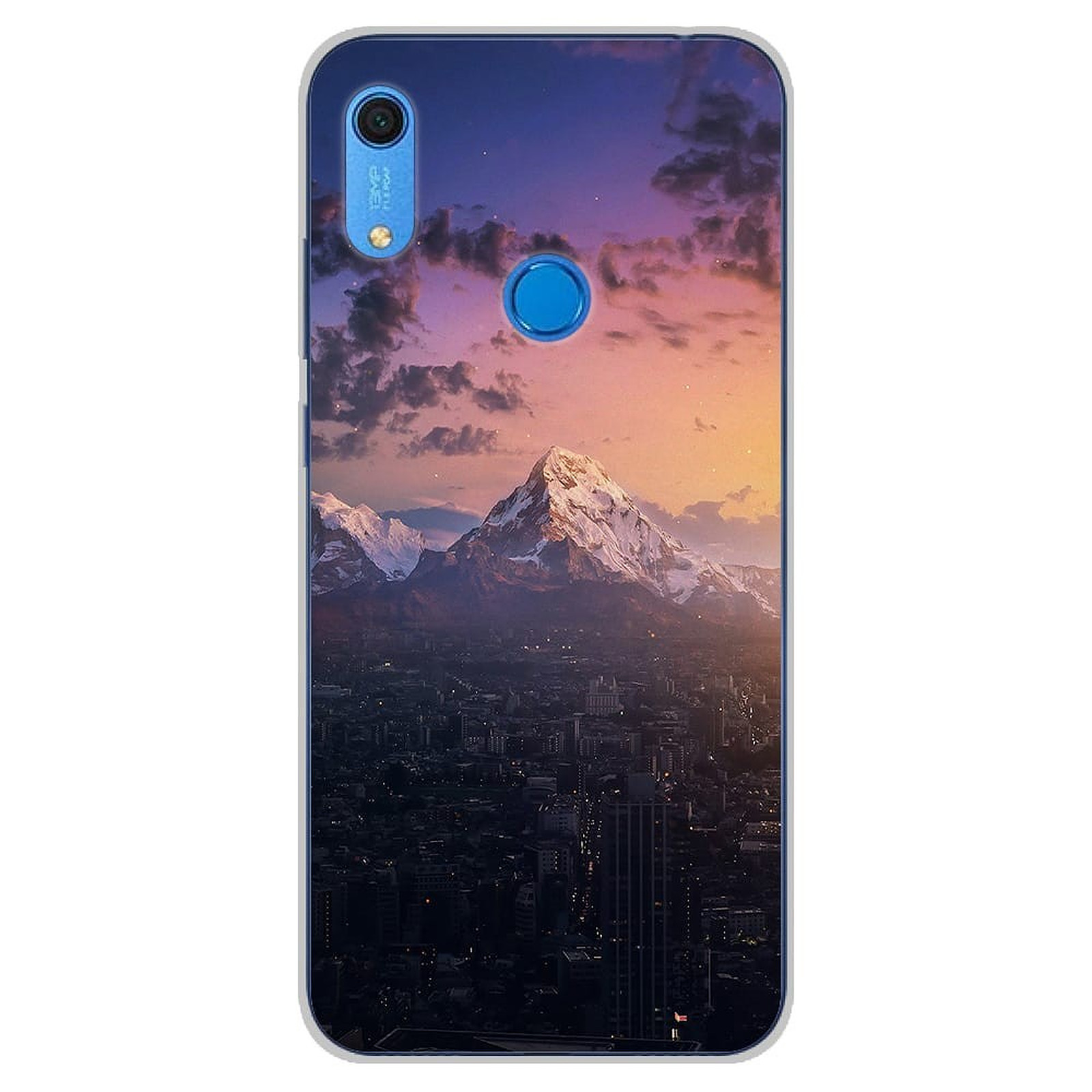 1001 Coques Coque silicone gel Huawei Y6S motif Montagnes urbaines - Coque telephone 1001Coques
