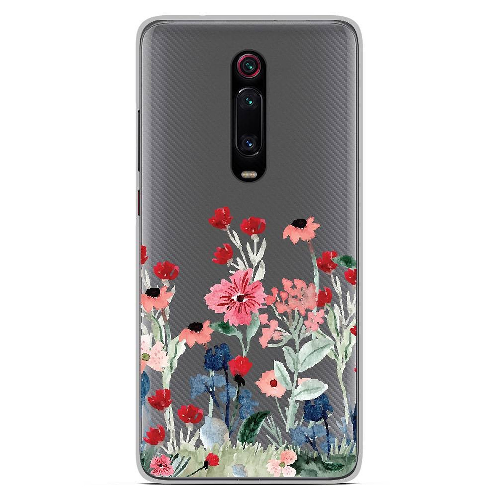 1001 Coques Coque silicone gel Xiaomi Mi 9T motif Printemps en fleurs - Coque telephone 1001Coques